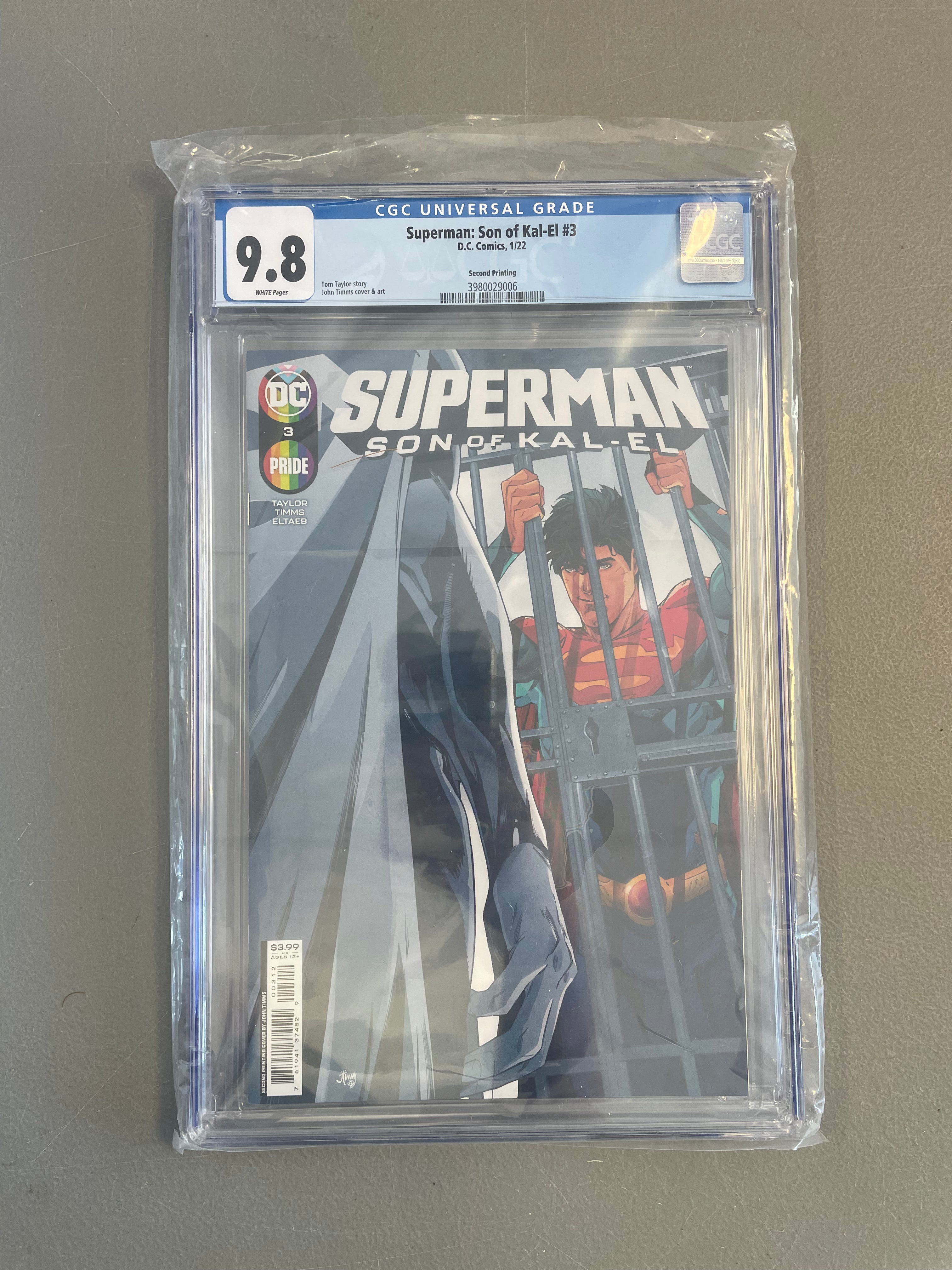 Superman: Son of Kal-El #3 2nd Print CGC 9.8