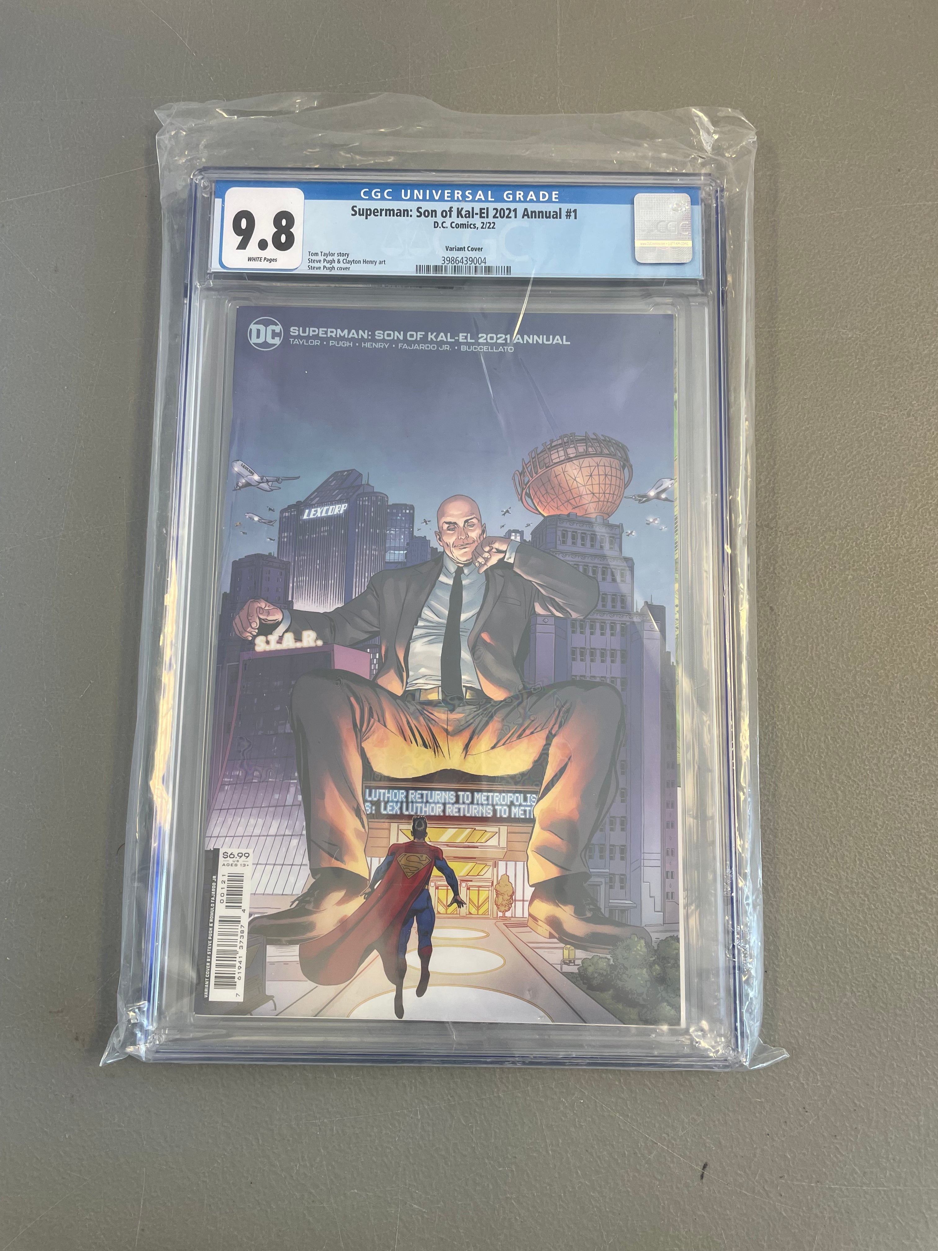 Superman: Son of Kal-El Annual #1 CGC 9.8