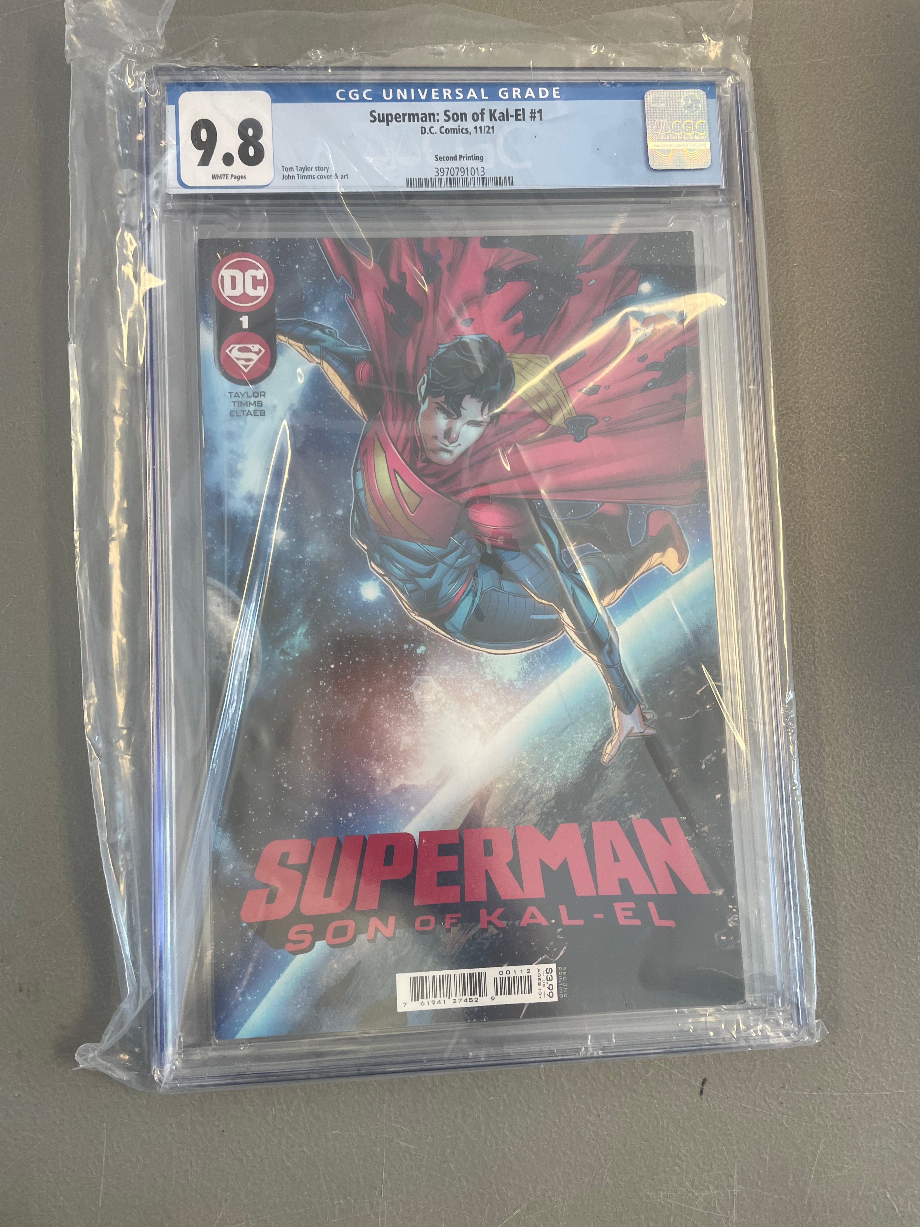Superman: Son of Kal-El #1 2nd Print Variant CGC 9.8