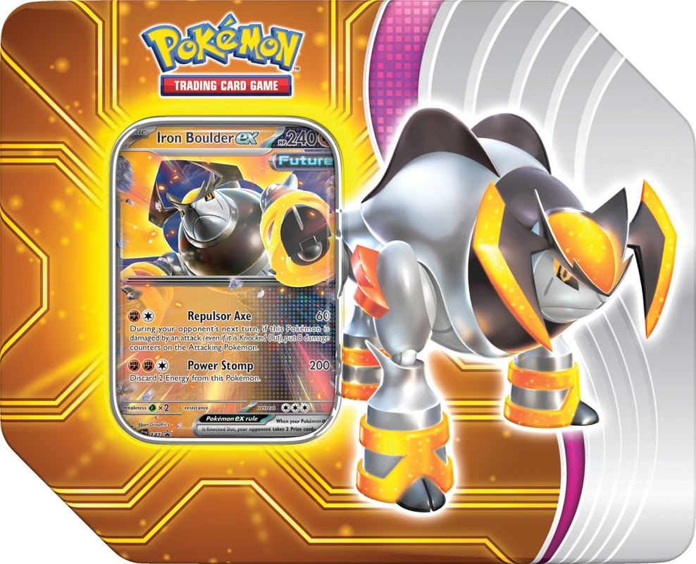 Pokemon: Paradox Destines Tin - Iron Boulder EX