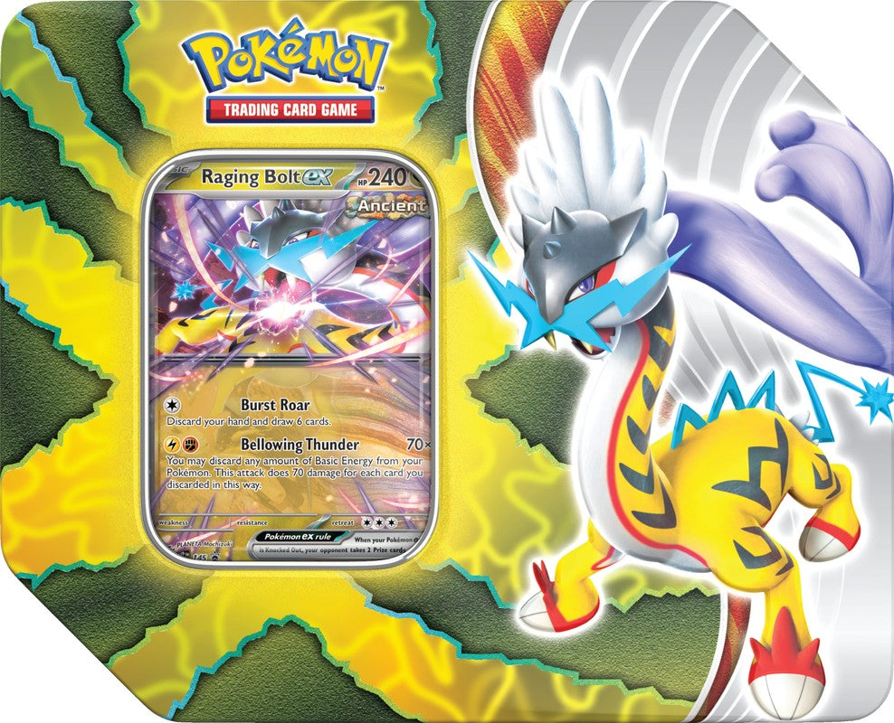 Pokemon: Paradox Destines Tin - Raging Bolt EX