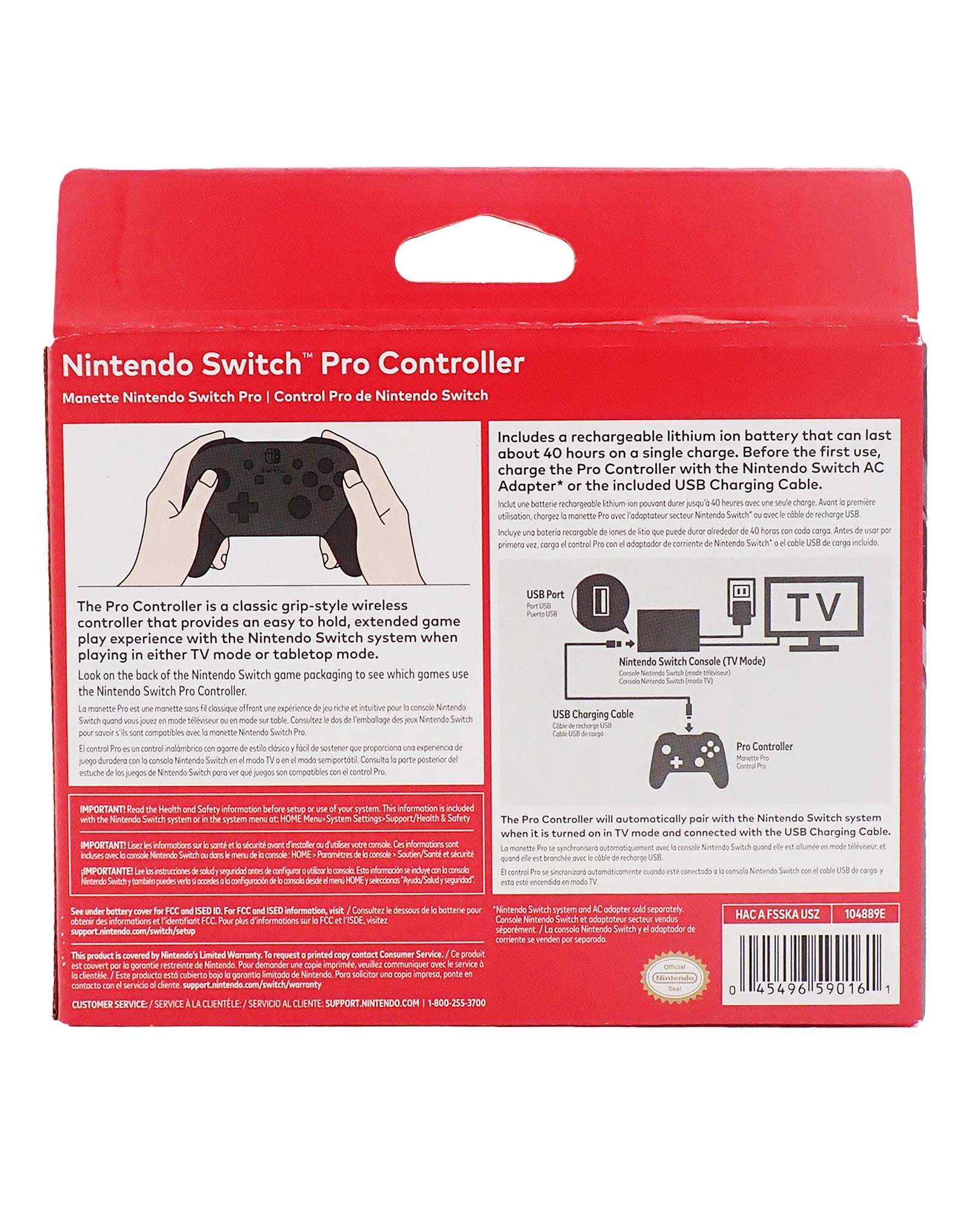 Nintendo Switch Pro Controller - Black