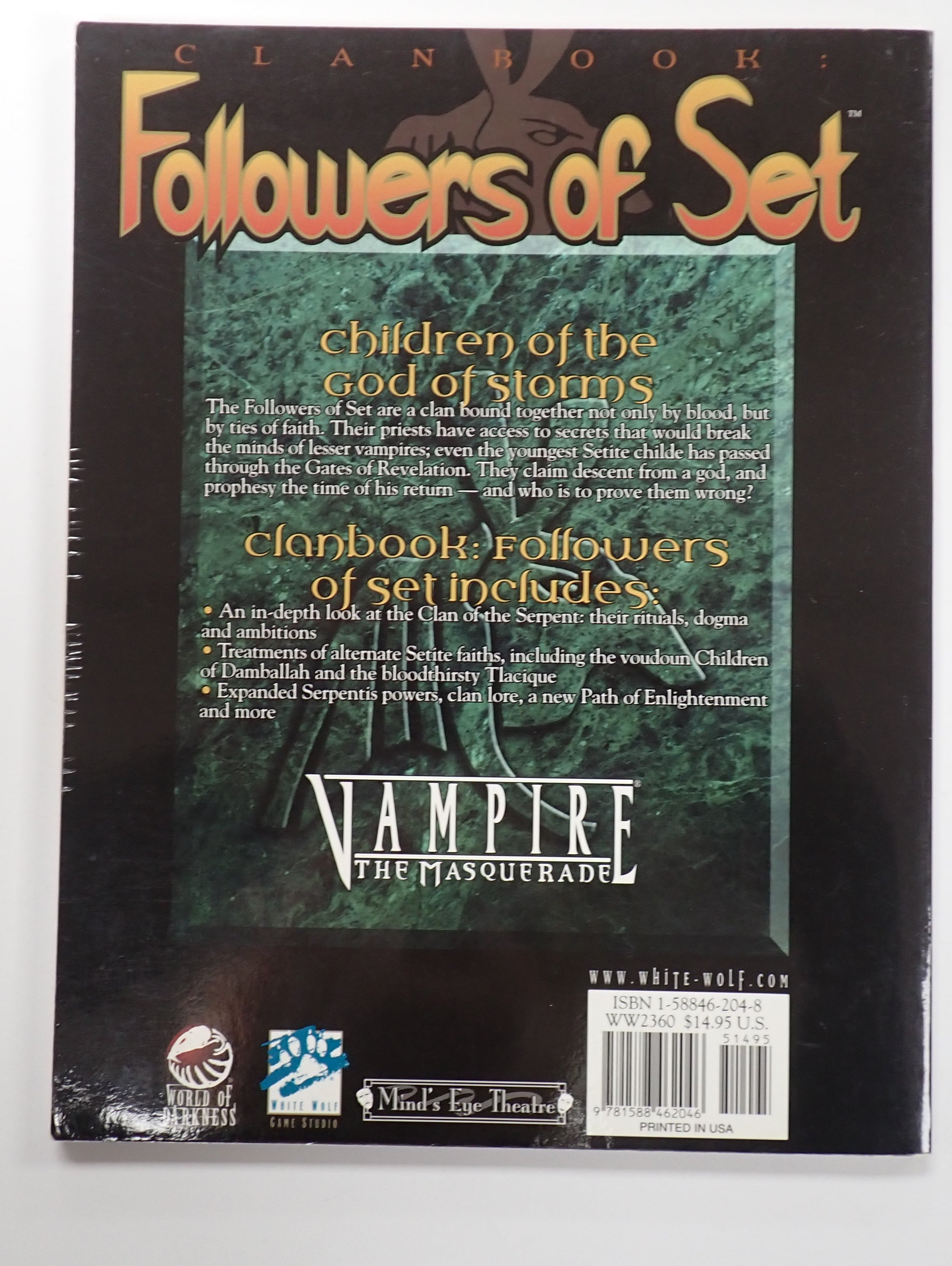 Clanbook Followers of Set (USED)