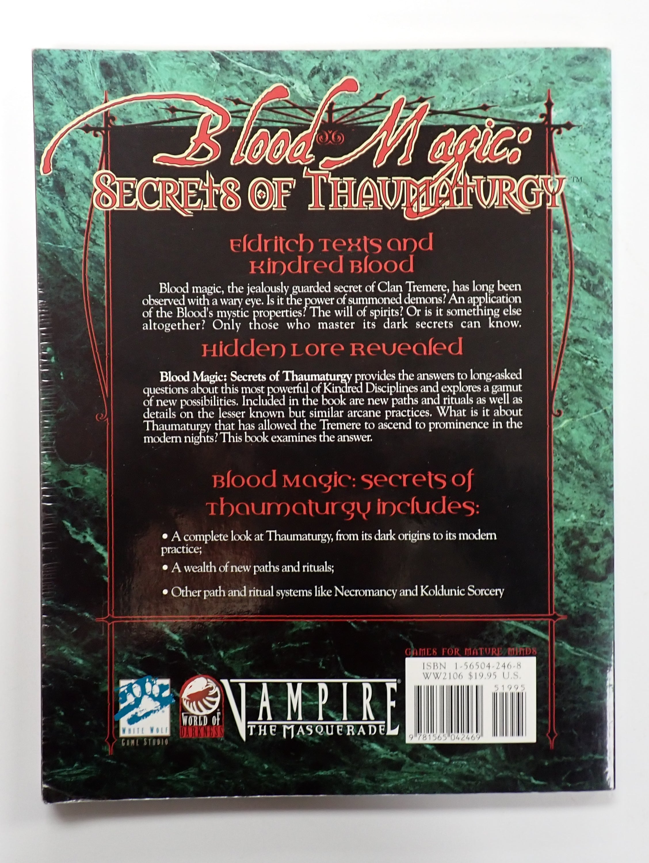 Blood Magic: Secrets of Thaumaturgy (USED)