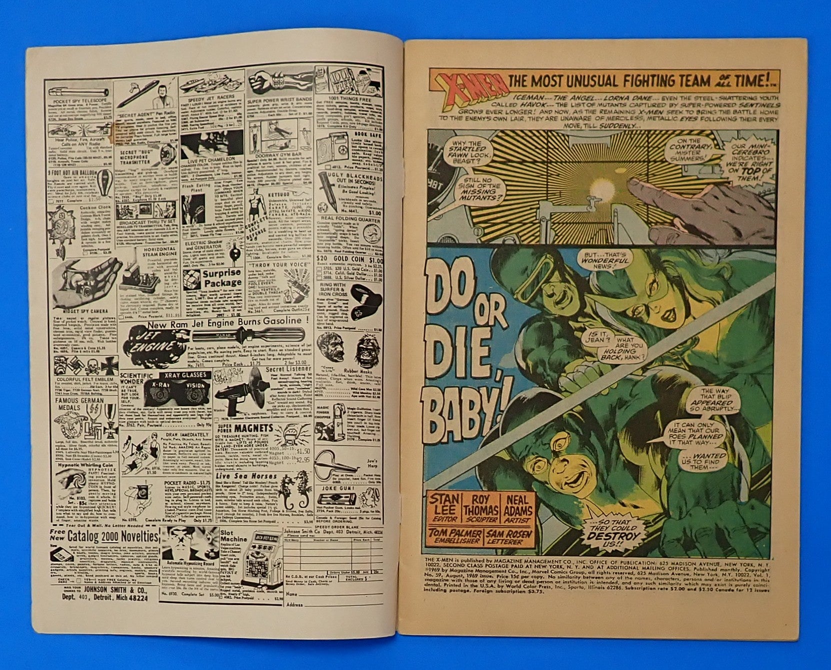X-Men #59 (1969) - GD/VG (3.0) - 1st App. of Dr. Lykos