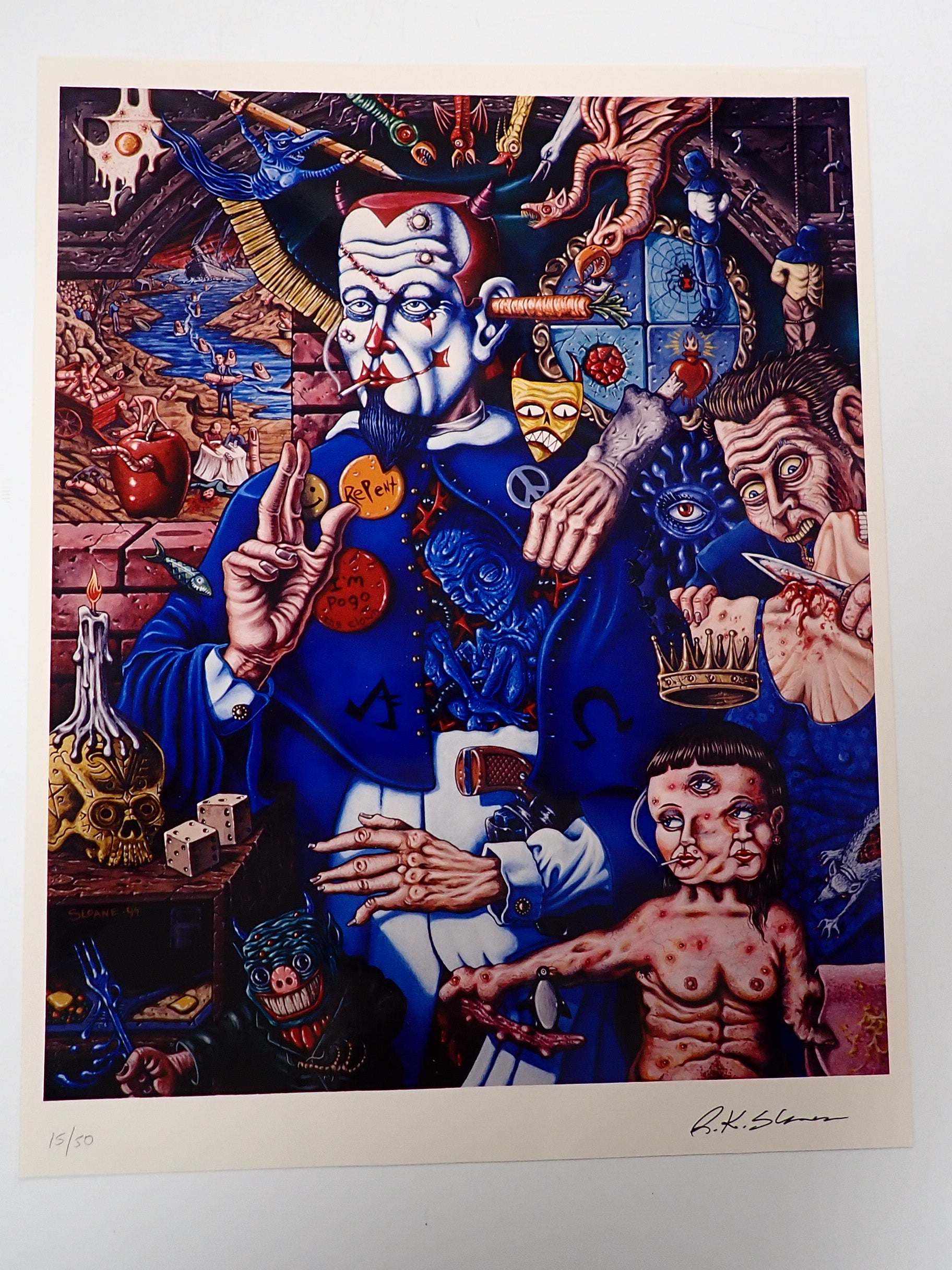 "Guilty Fingers" - R.K. Sloane Limited Signed and Numbered Art Print 15 of 50