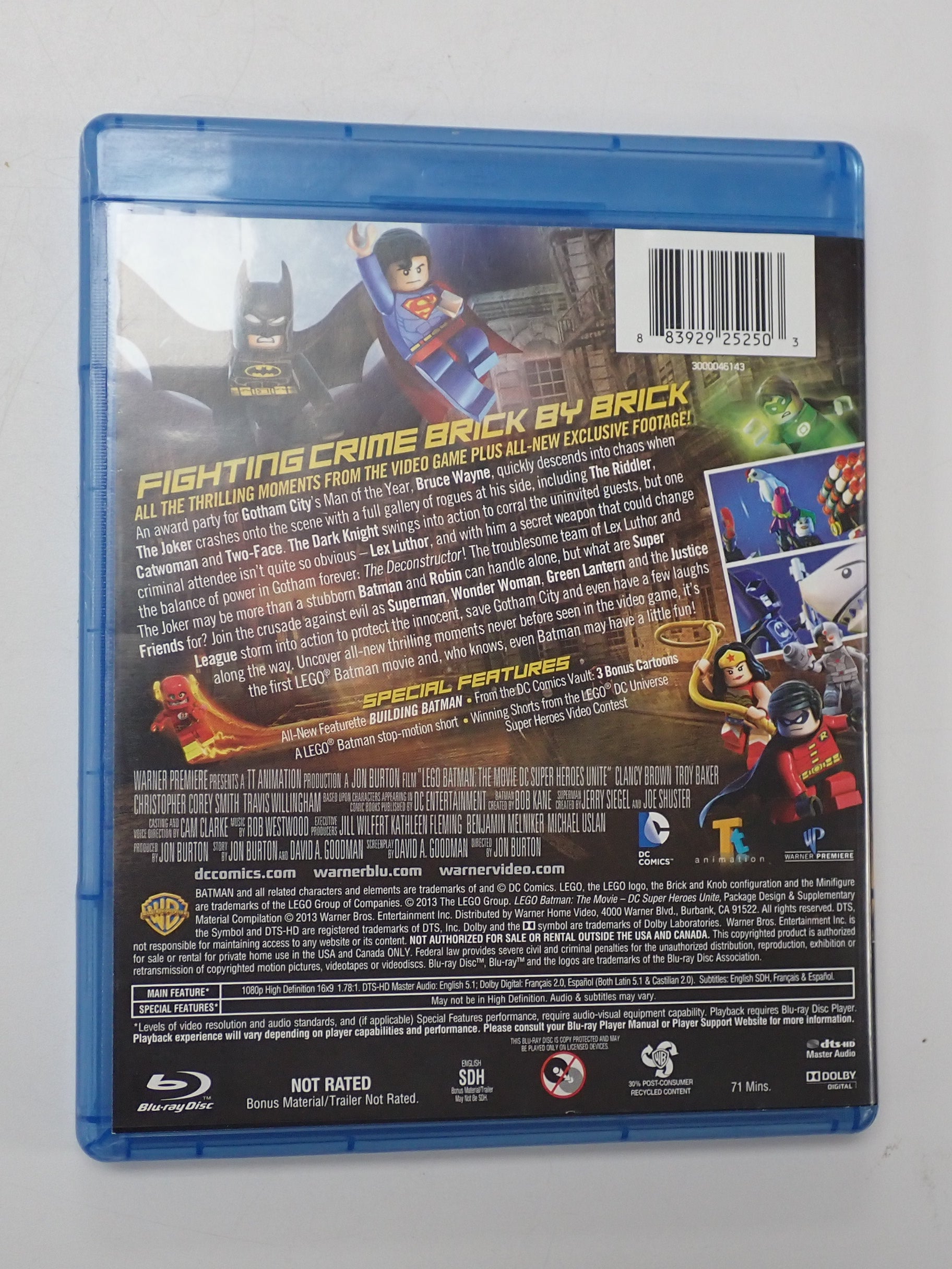 Lego Batman The Movie: DC Superheroes Unite - Blu-Ray [Pre-Owned]