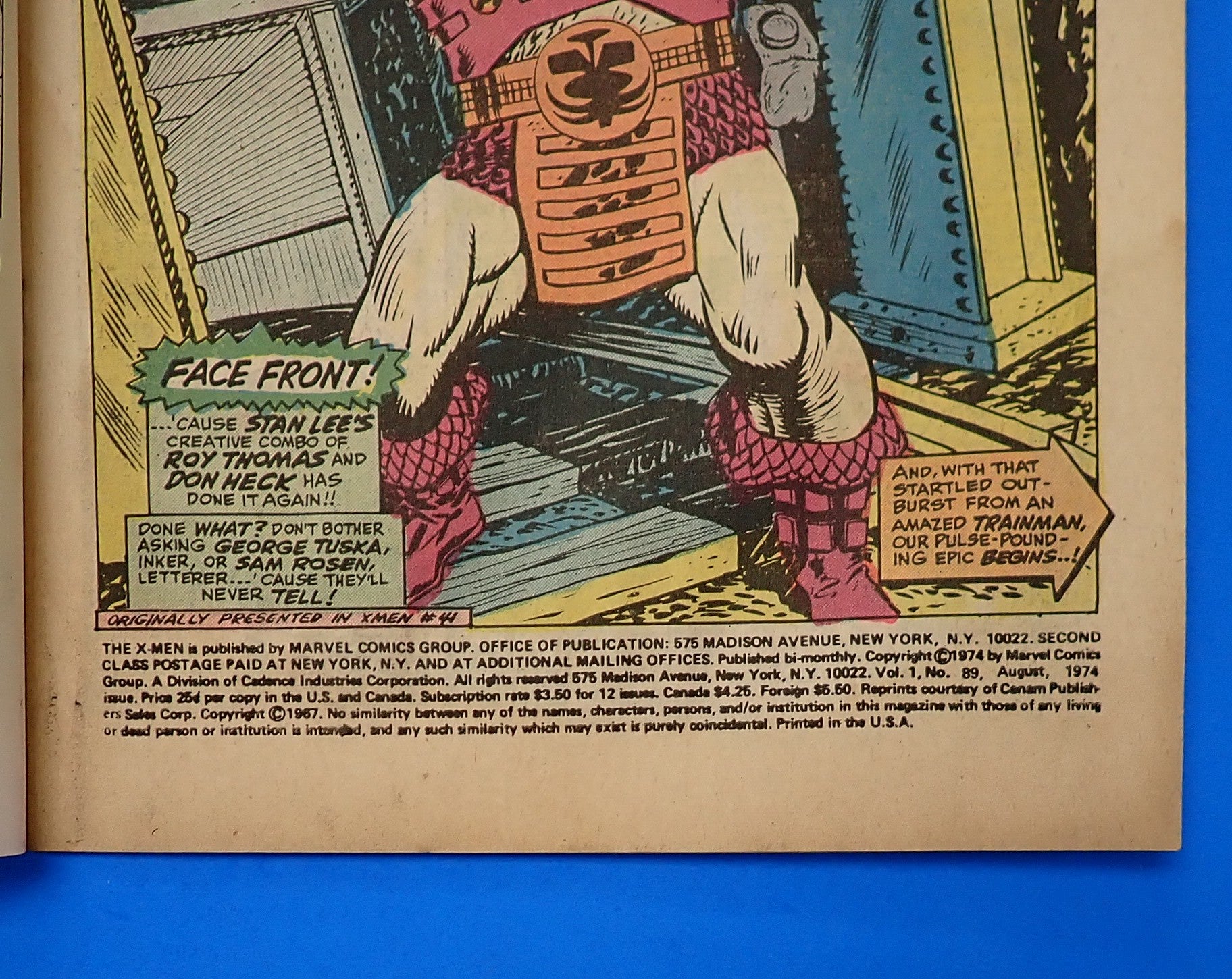 X-Men #89 (1974) - GD/VG (3.0) - Reprints Issue #41