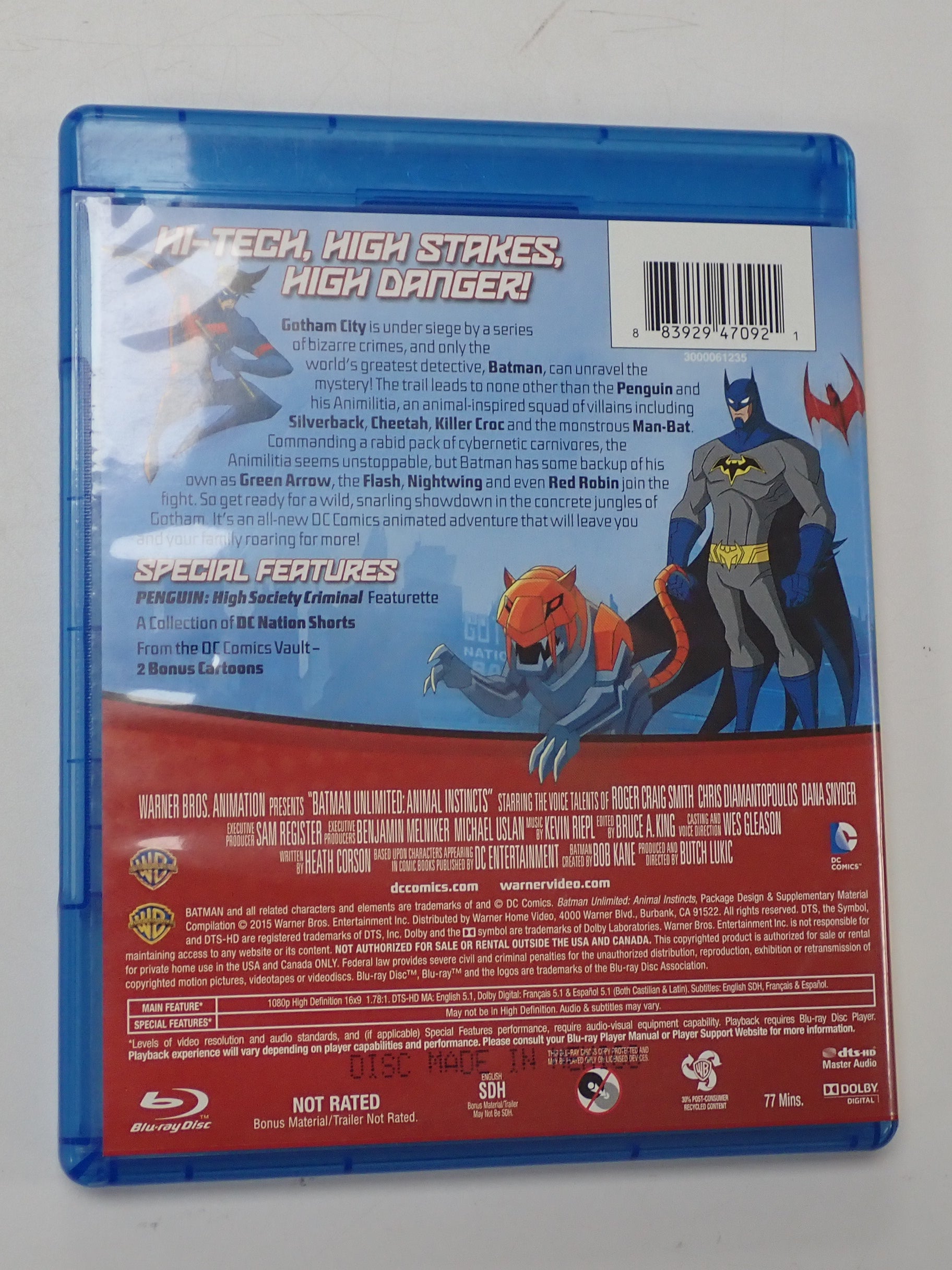 Batman Unlimited: Animal Instincts - Blu-Ray [Pre-Owned]