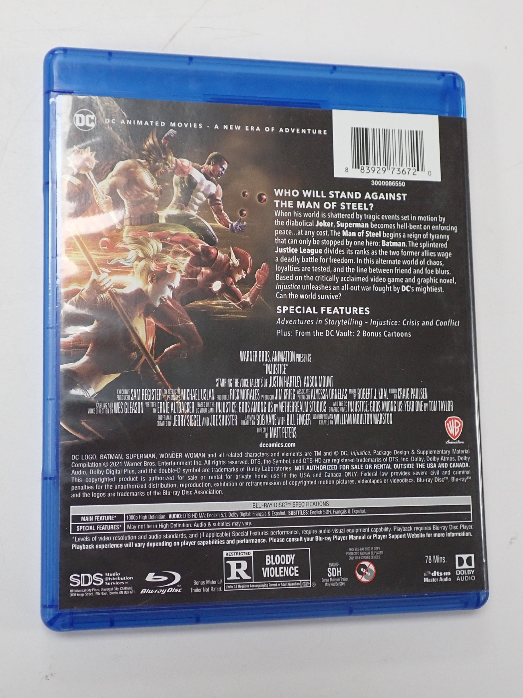 Injustice - Blu-Ray [Pre-Owned]