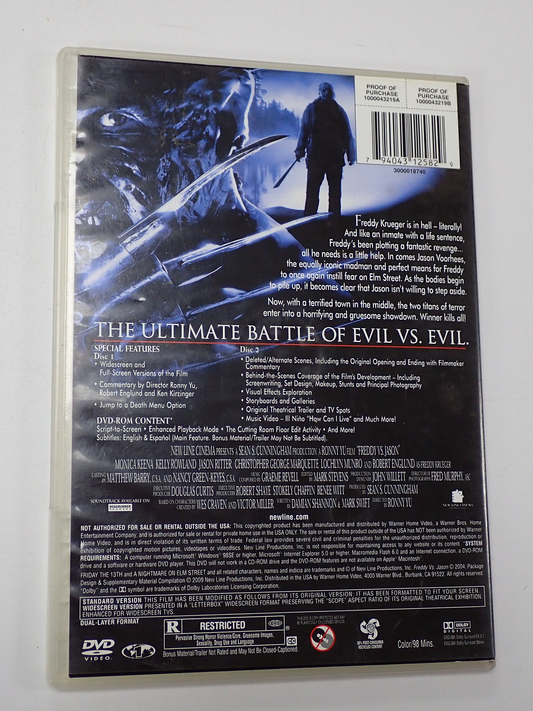 Freddy Vs. Jason - DVD [Pre-Owned]