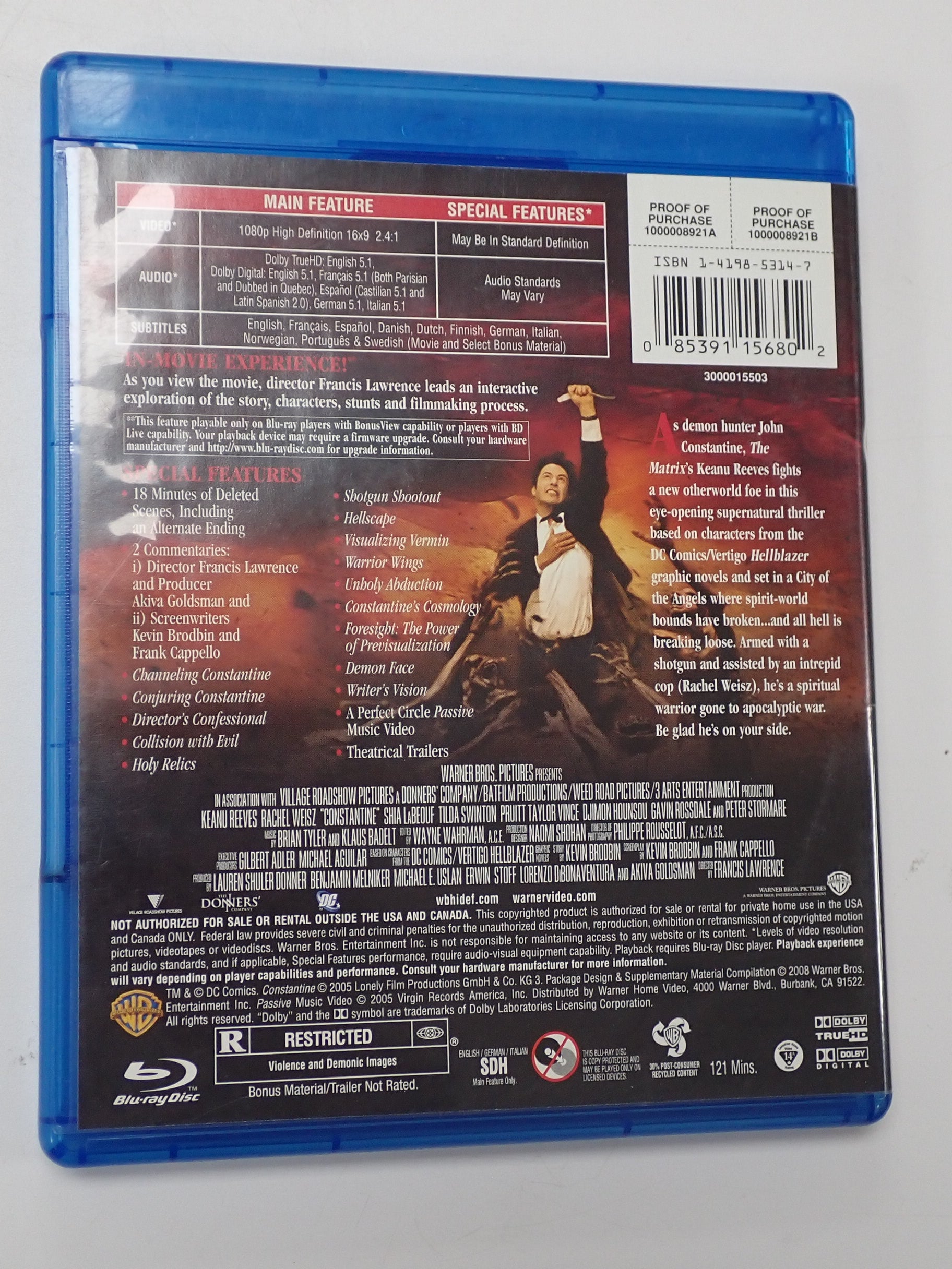 Constantine - Blu-Ray [Pre-Owned]
