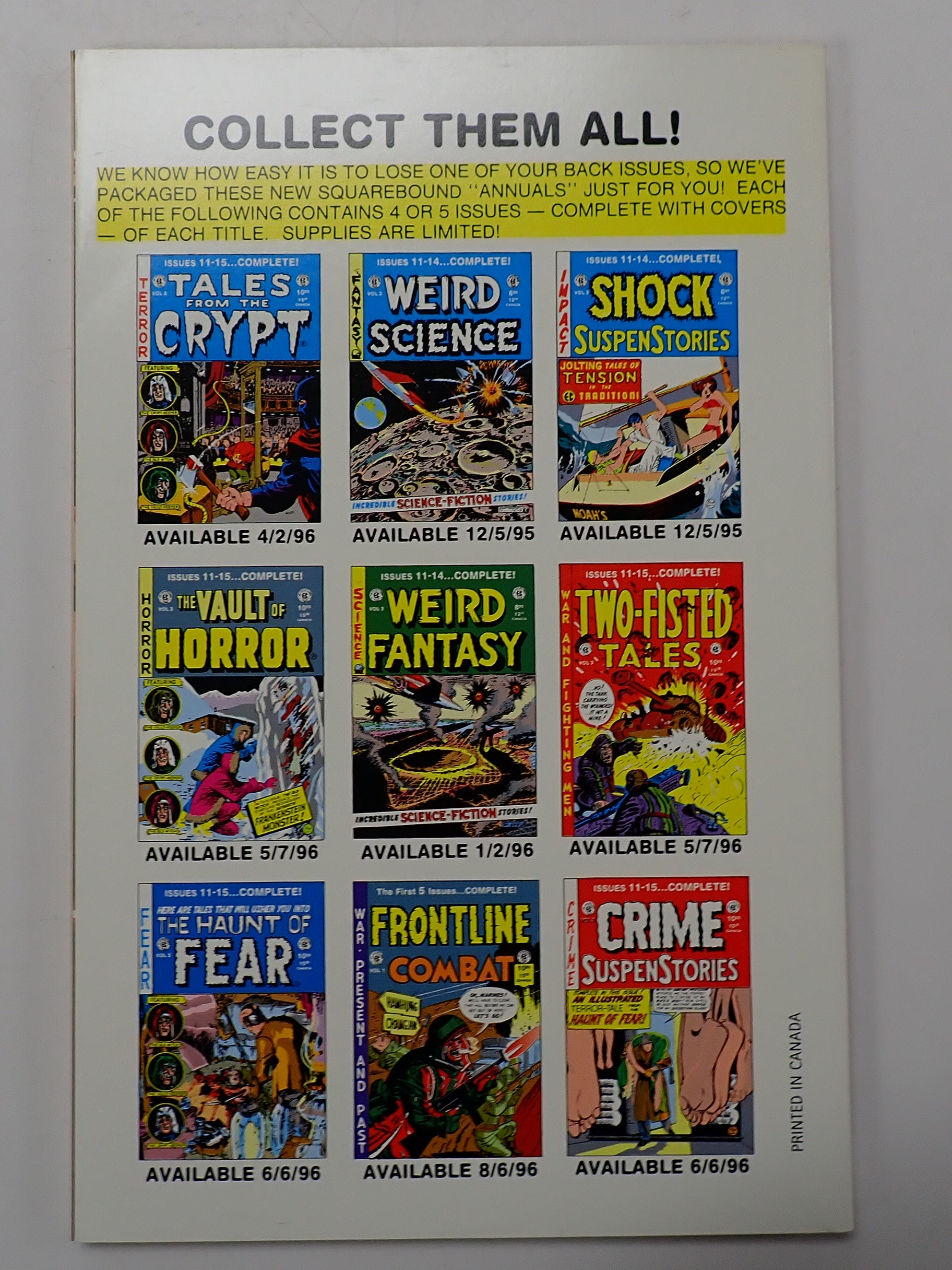 Weird Fantasy vol 3 (Pre-Owned)