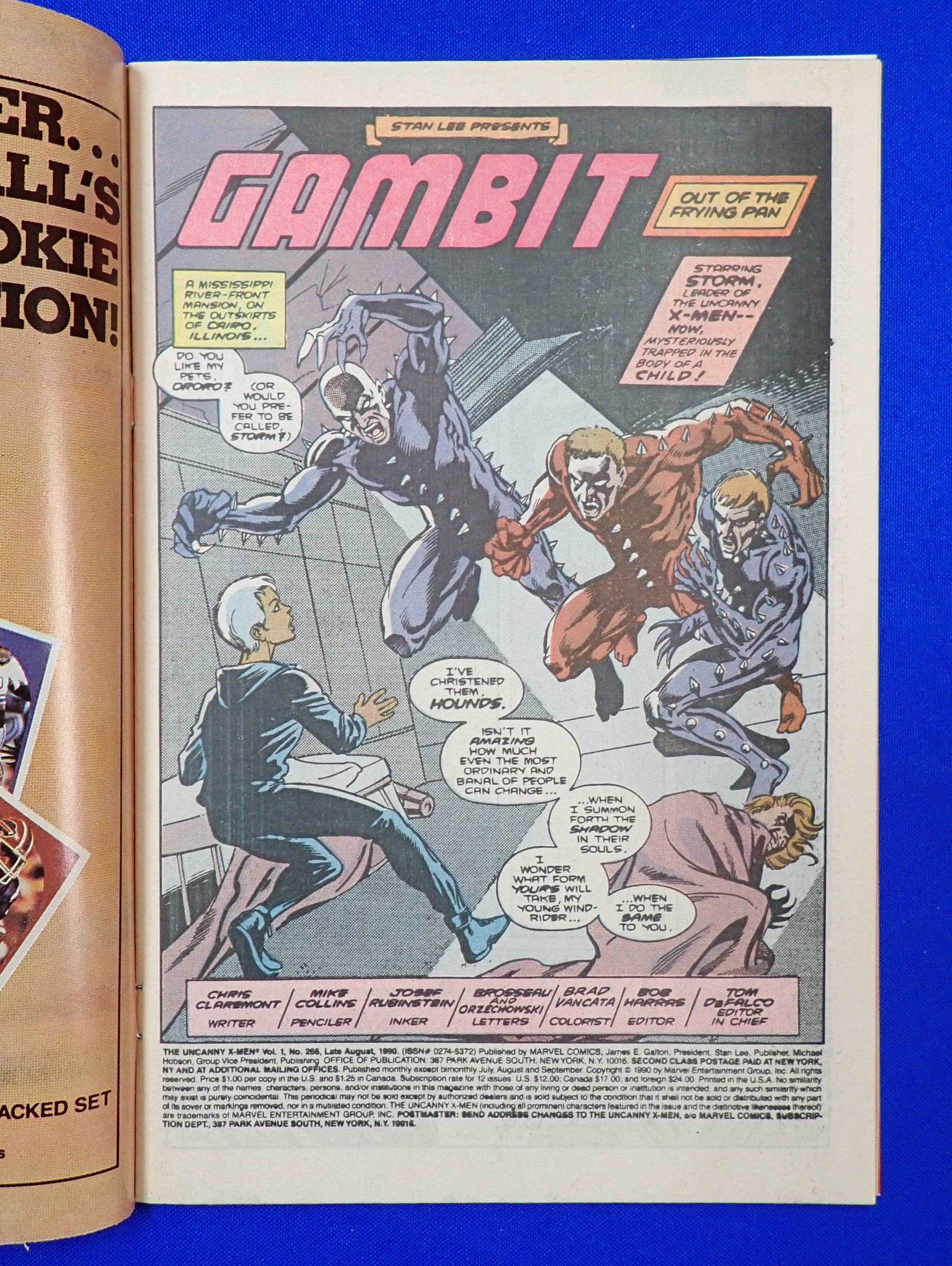Uncanny X-Men #266 (1990) - VF- (7.5) - 1st Gambit