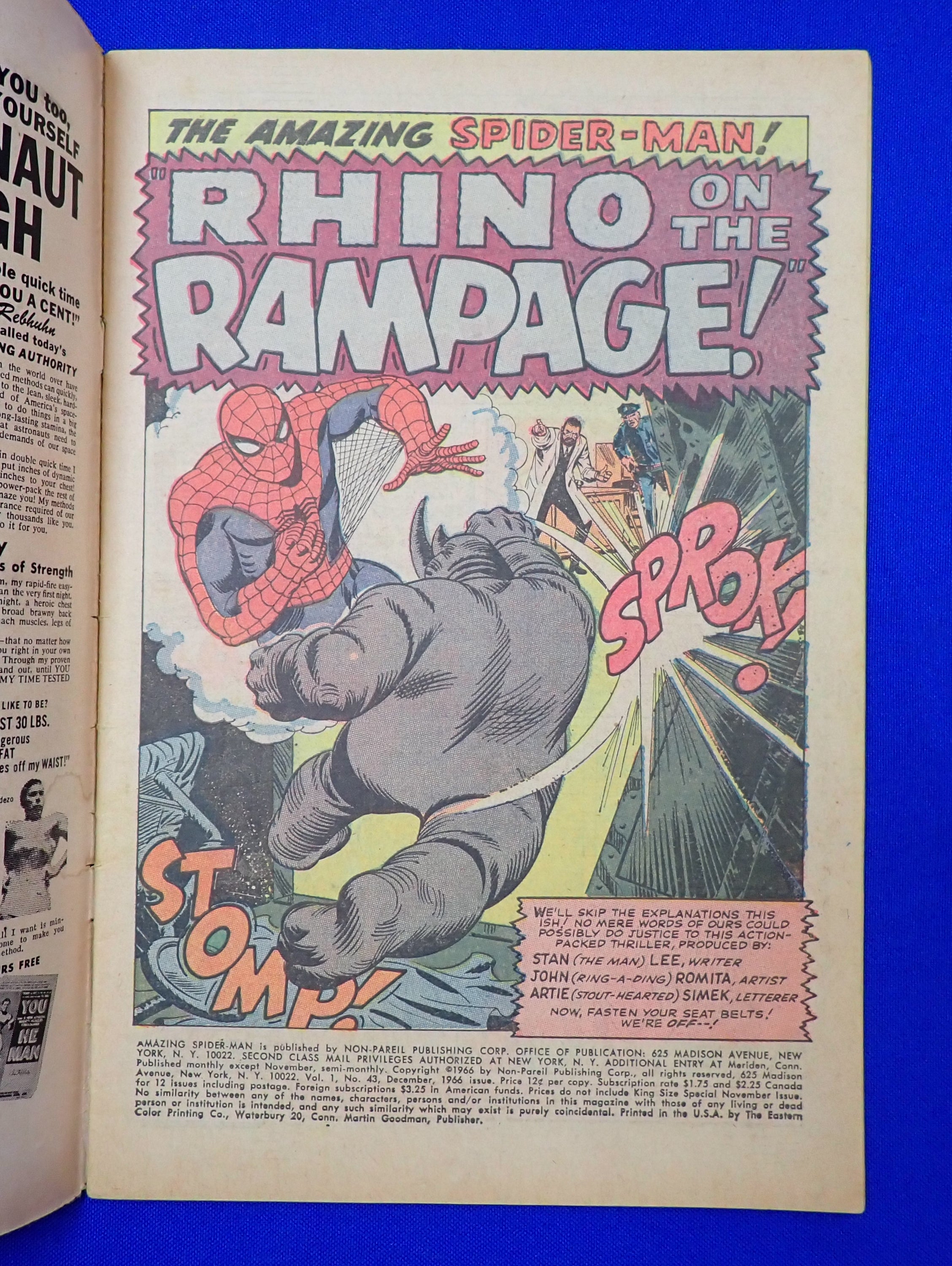 Amazing Spider-Man #43 (1966) - VG- (3.5) - Peter & MJs 1st Date