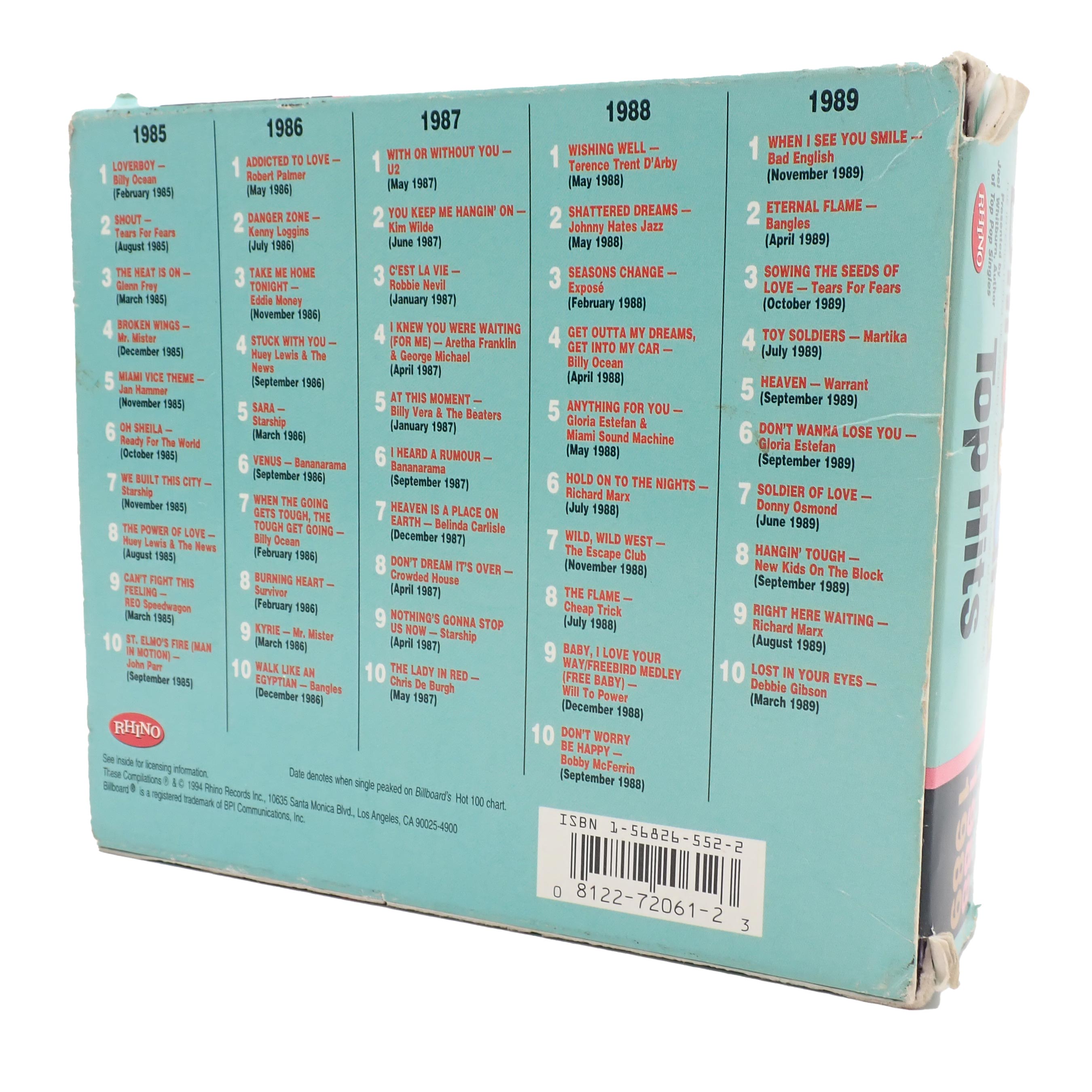 Various – Billboard Top Hits 1985-1989 - CD