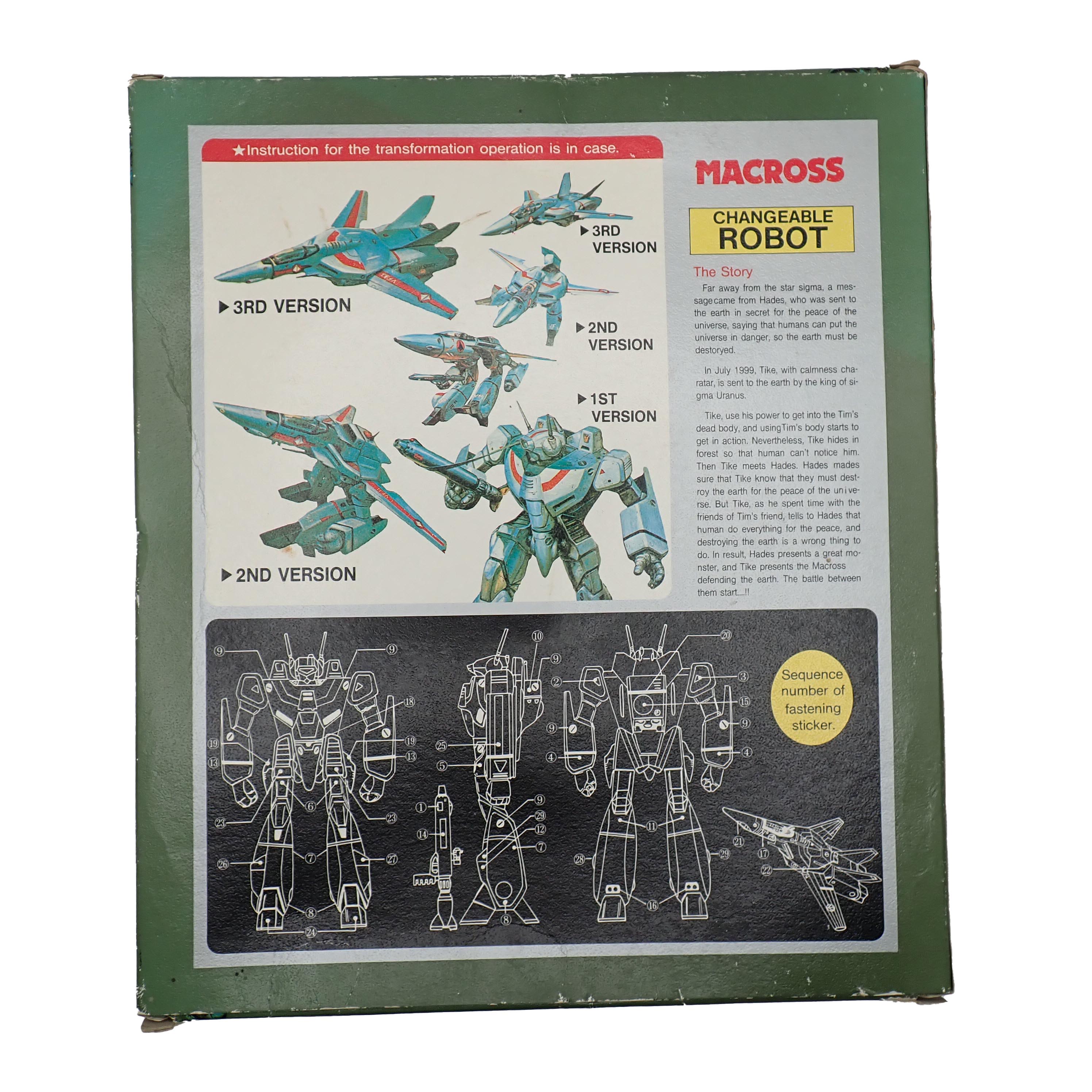 VF-1J Variable Fighter (Green) - Macross Figure