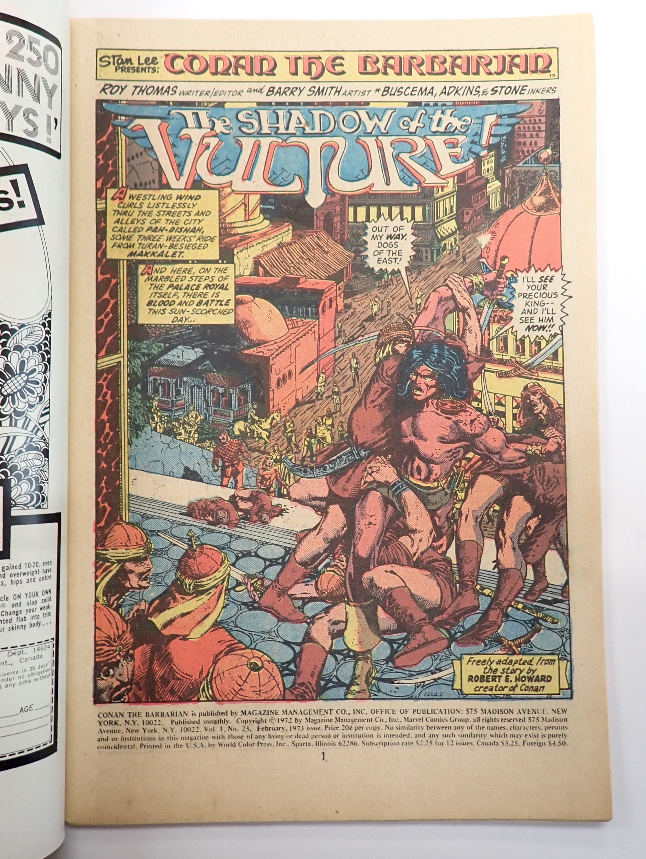 Conan the Barbarian #23 (1973) - VF (8.0) - 1st Red Sonja