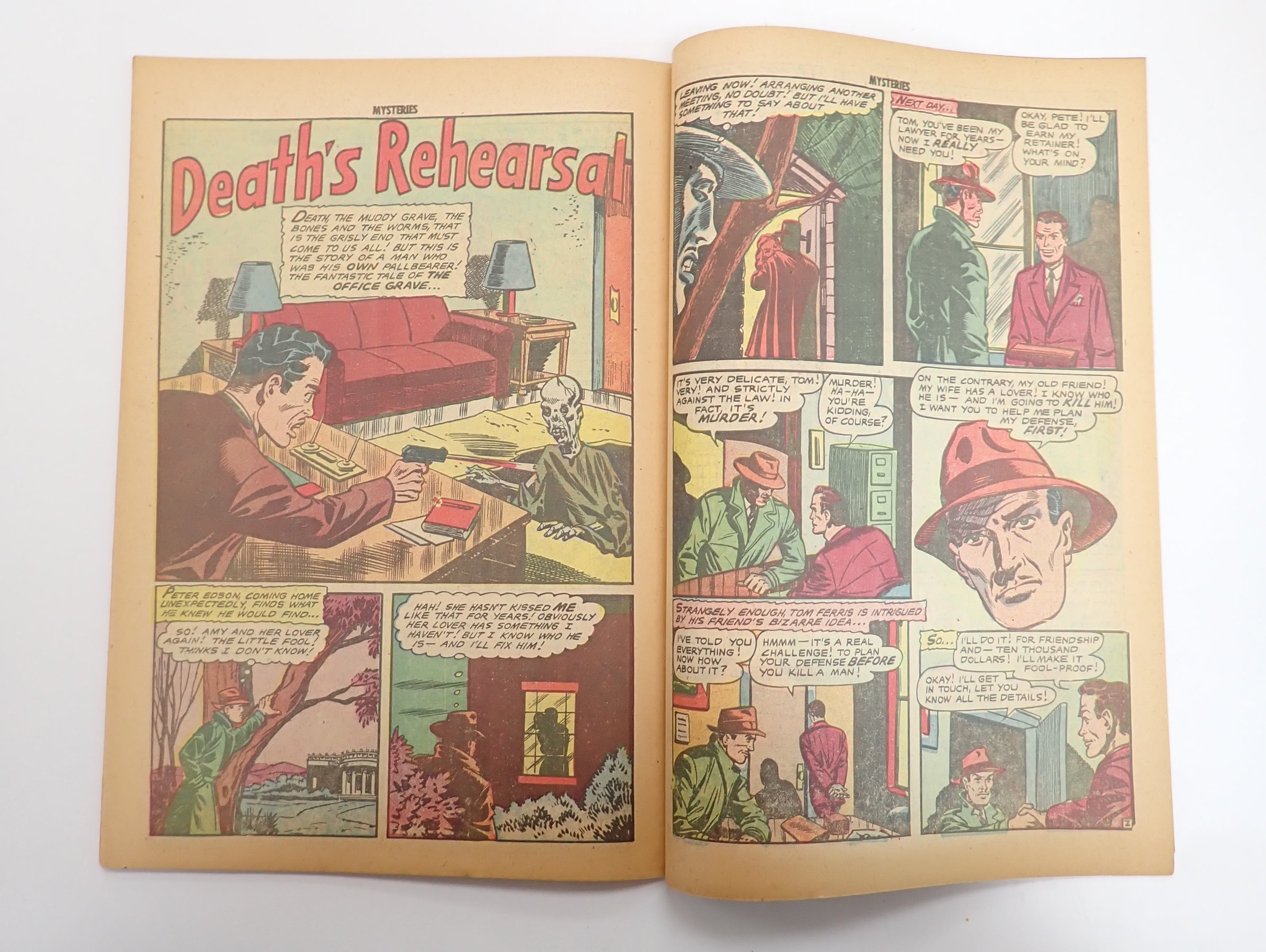 Mysteries #6 (1954) - Low Grade 1.0 Cover Detached