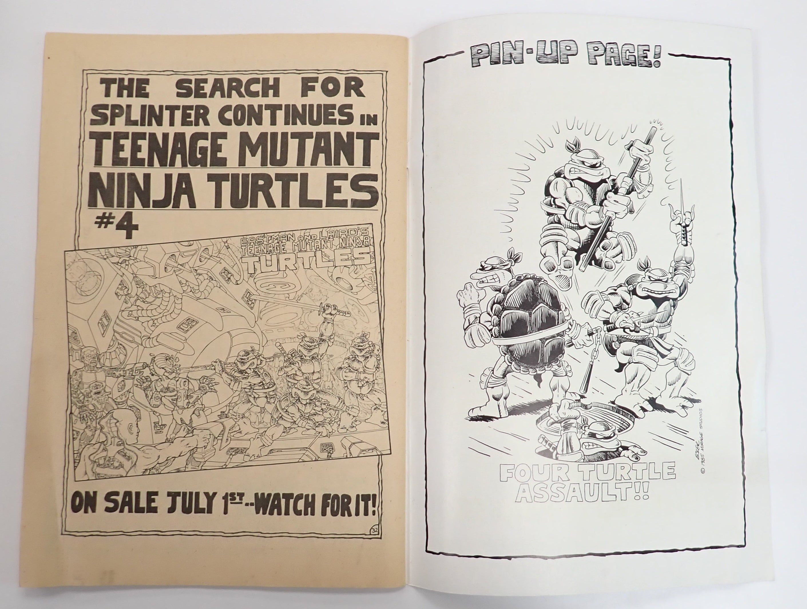 Raphael #1 (1985) - VG- (3.0) - 1st Casey Jones