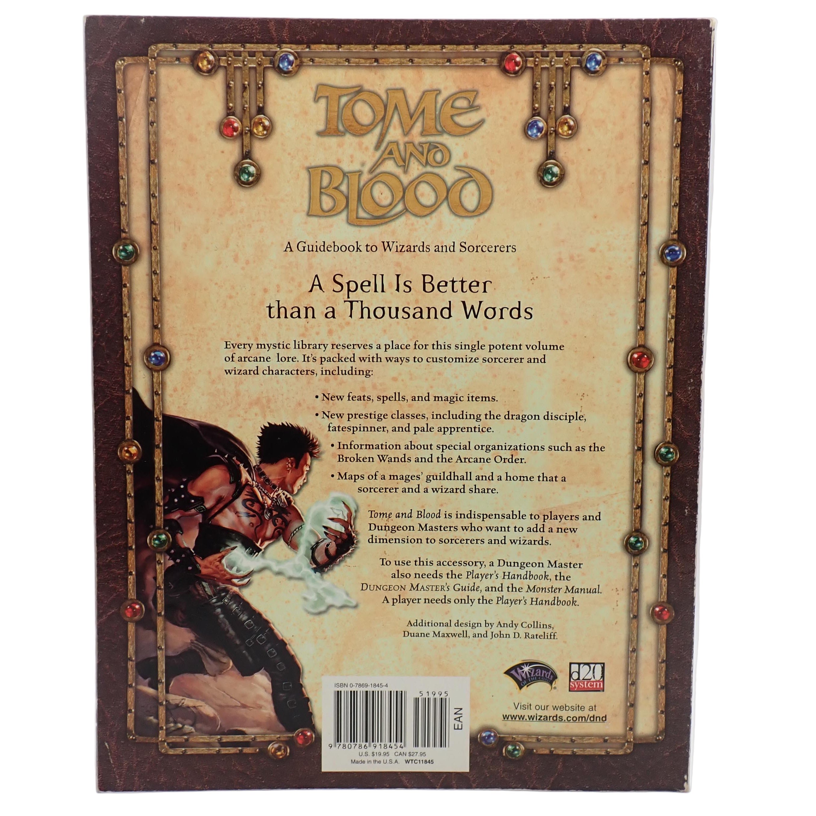 Tome and Blood: A Guidebook to Wizards and Sorcerers - D&D 3.5 [Pre-Owned]