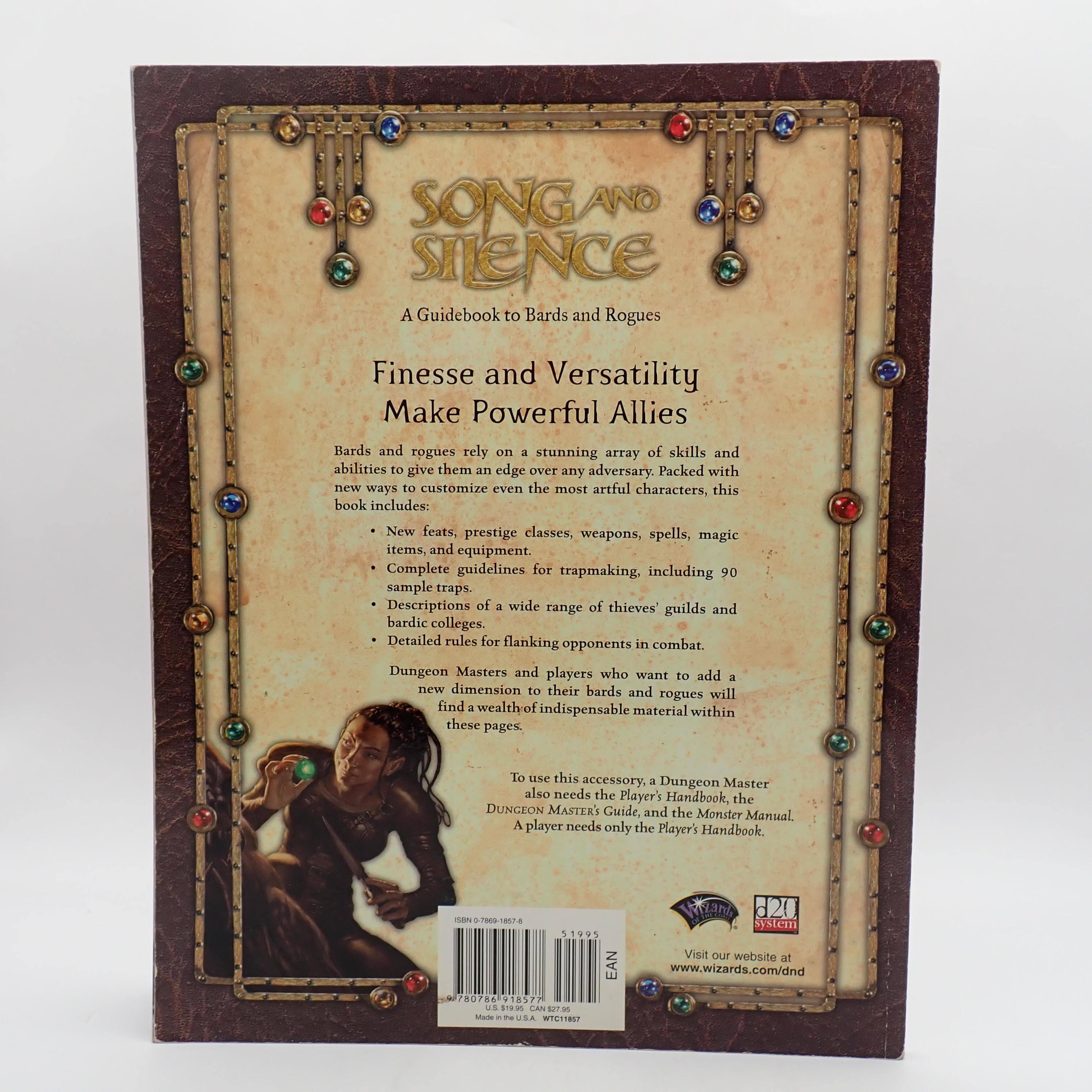 Song and Silence: A Guidebook to Bards and Rogues - D&D 3.5 [Pre-Owned]