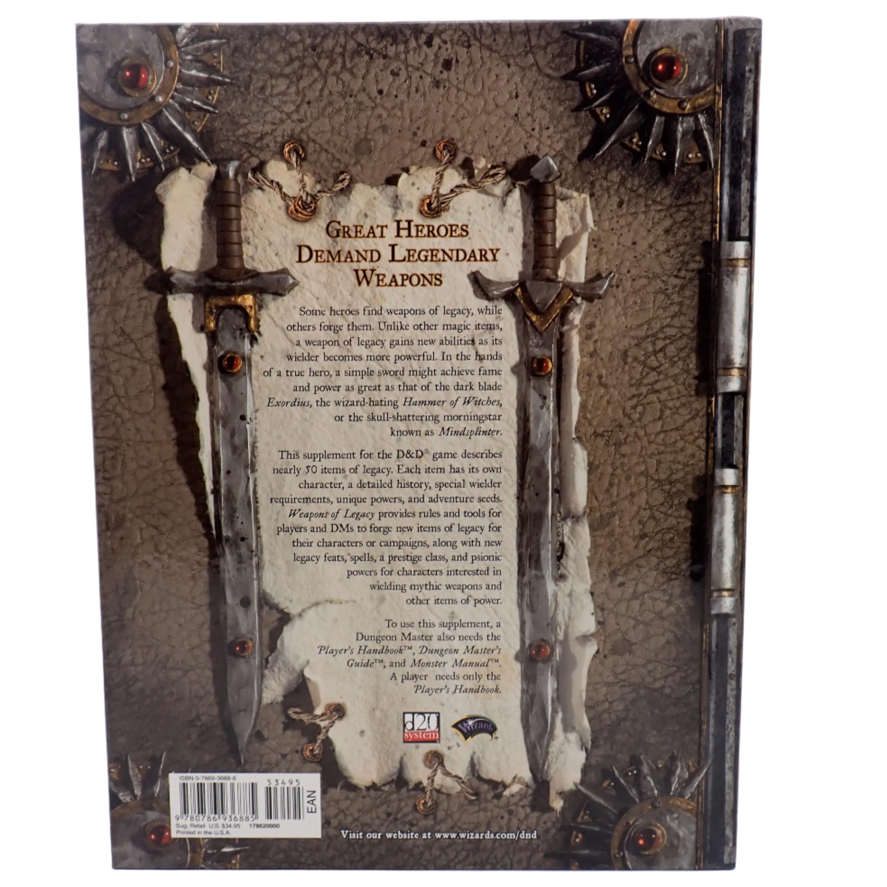 Weapons of Legacy: Powerful Items for Your Character or Campaign - D&D 3.5 [Pre-Owned]