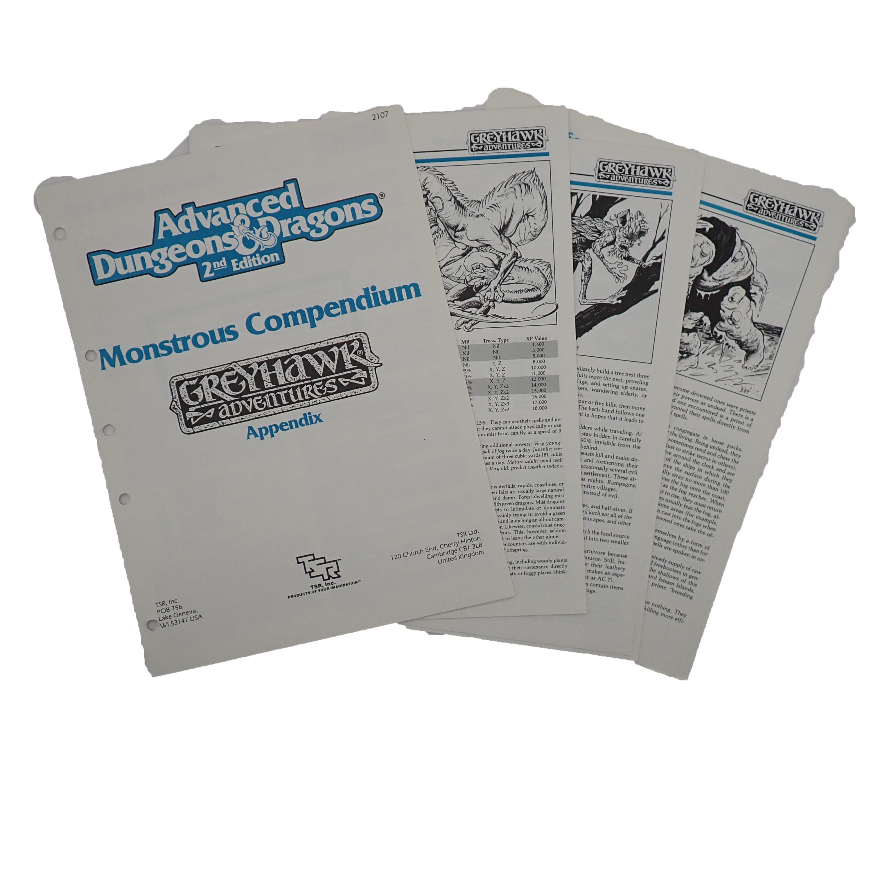 Monstrous Compendium Bundle - D&D 2e [Pre-Owned]