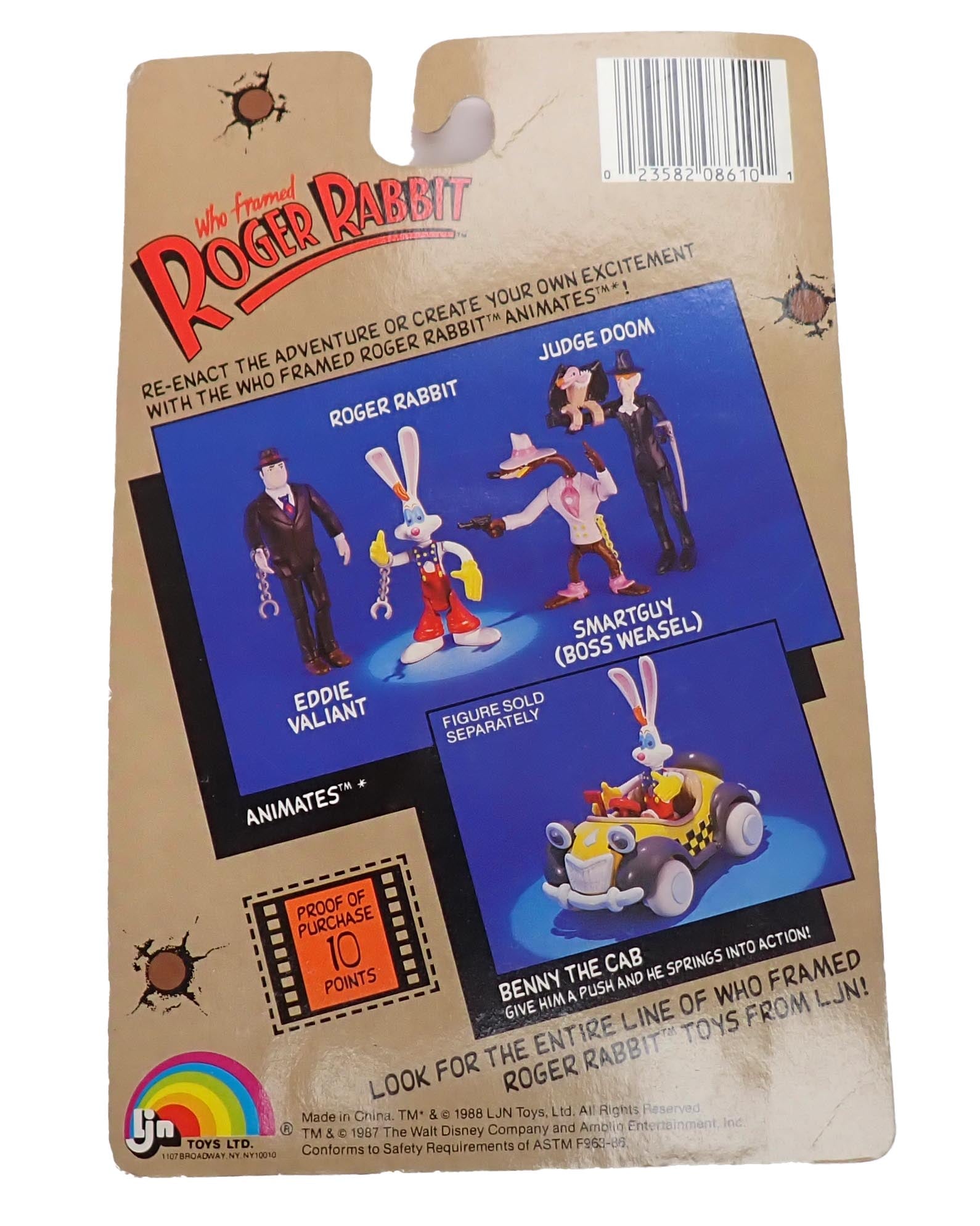 Roger Rabbit LJN Action Figure (1988) - Who Framed Roger Rabbit