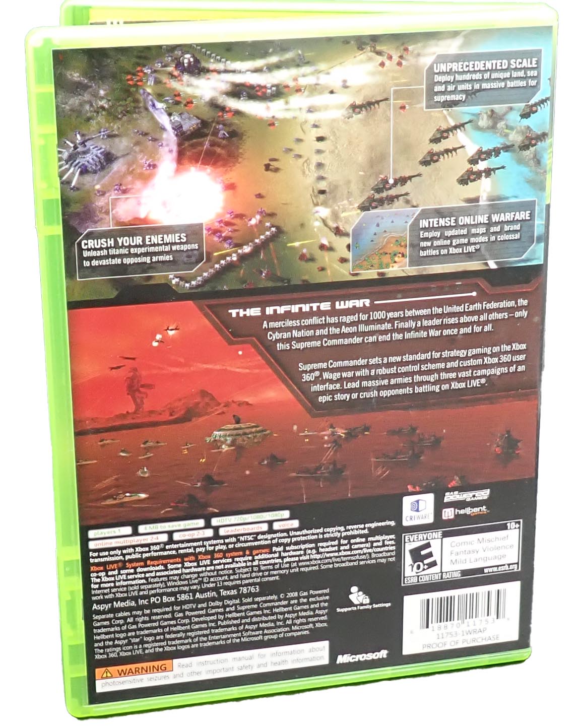 Supreme Commander - Xbox 360