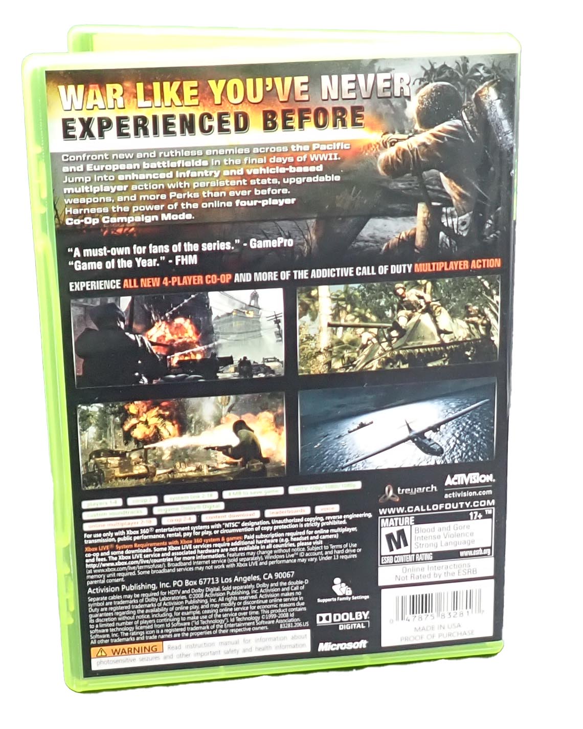 Call of Duty World at War - Xbox 360