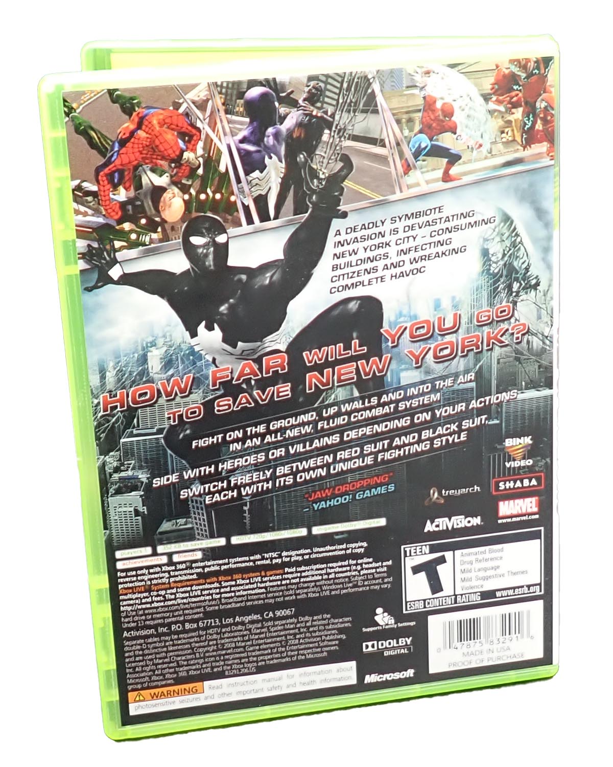 Spider-Man Web of Shadows - Xbox 360