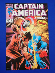 Captain America Art Print SIGNED by Mike Zeck