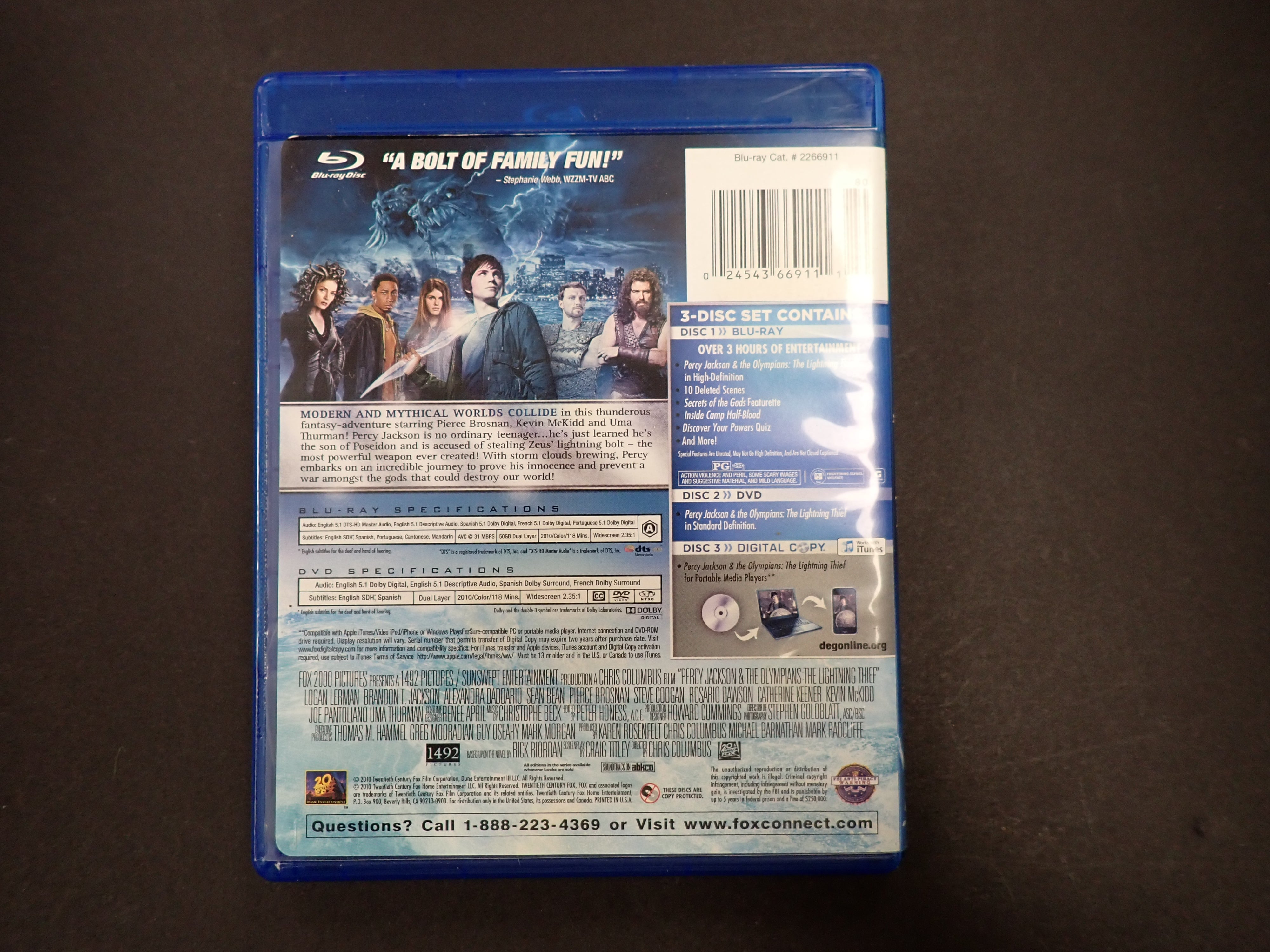 Percy Jackson: The Lightning Thief - Blu-ray