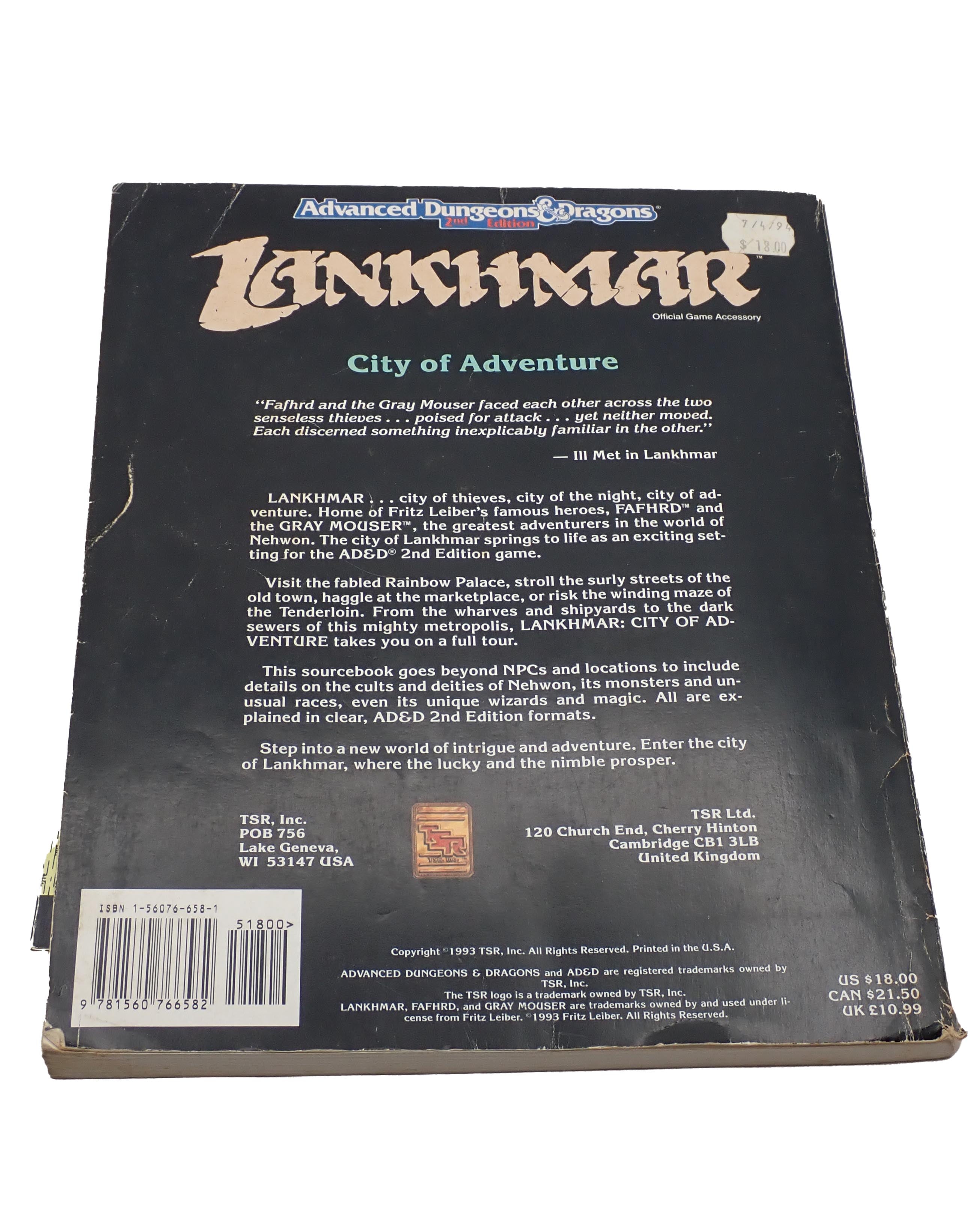 Lankhmar City of Adventure [Pre-Owned] - AD&D Sourcebook