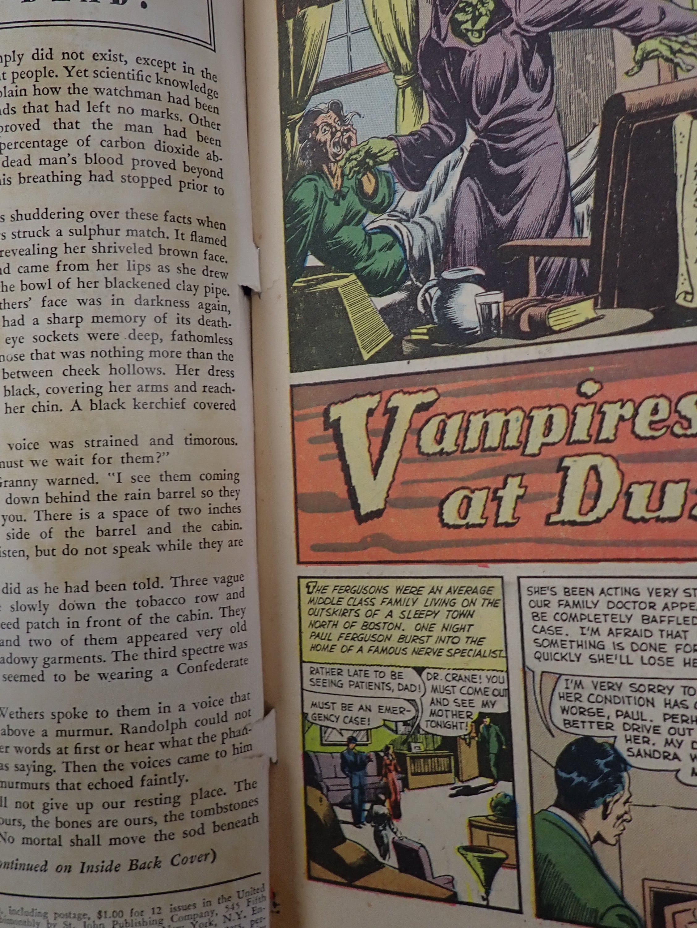 Strange Terrors #1 (1952) - VG (4.0) - Precode St. John Cover