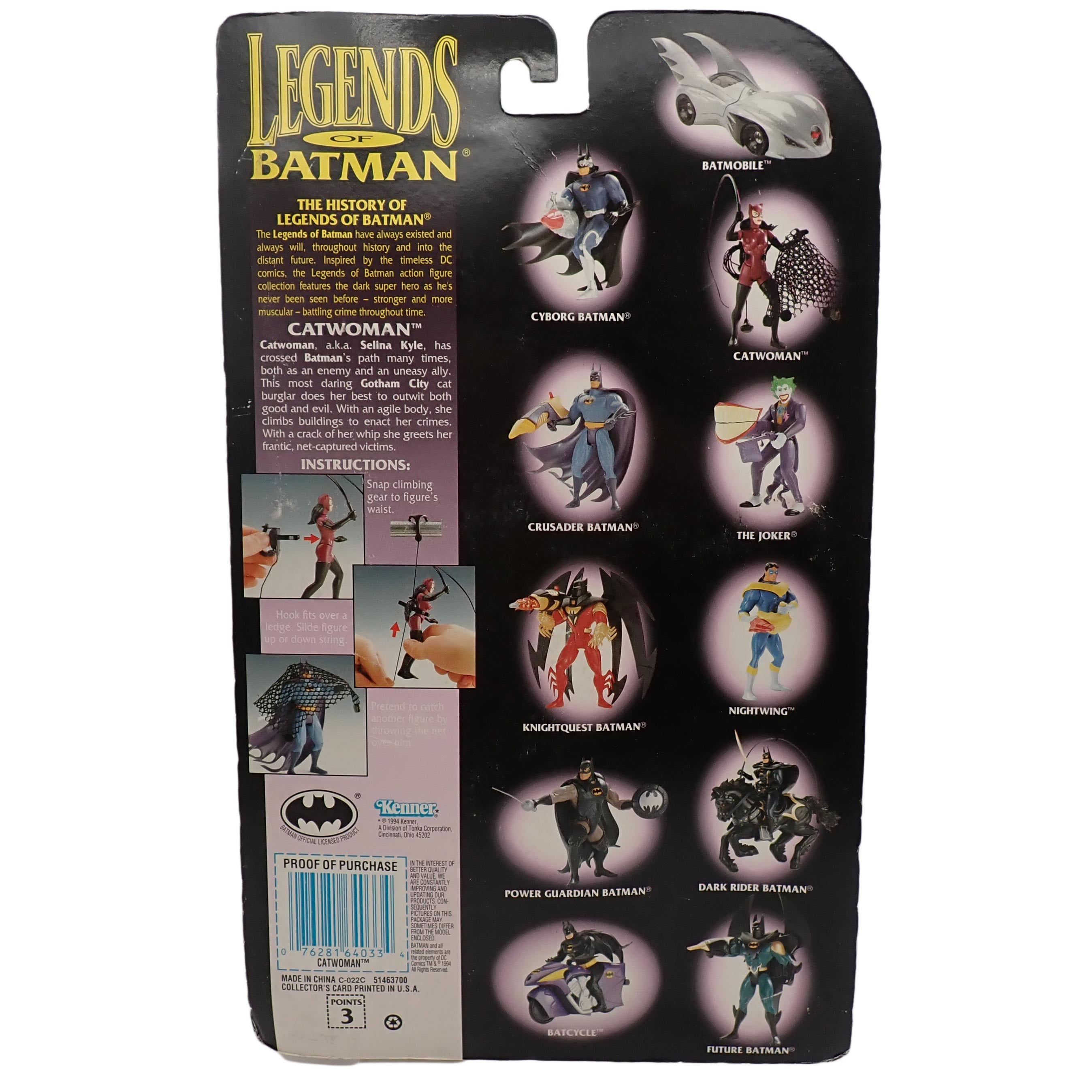 Catwoman with Quick-Climb Claw and Capture Net! - Legends of Batman [Pre-Owned]