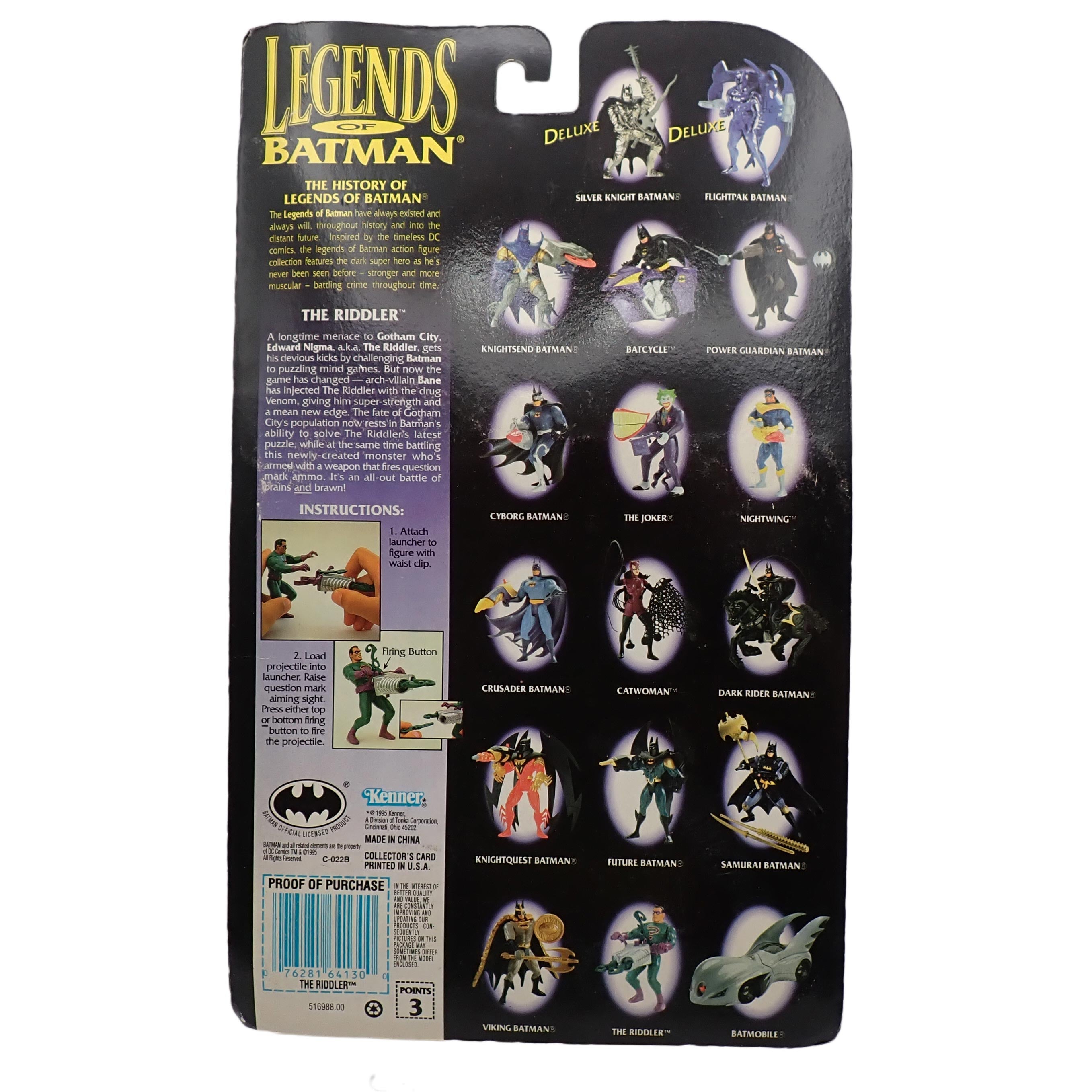 The Riddler with Firing Question Mark Launcher! - Legends of Batman [Pre-Owned]