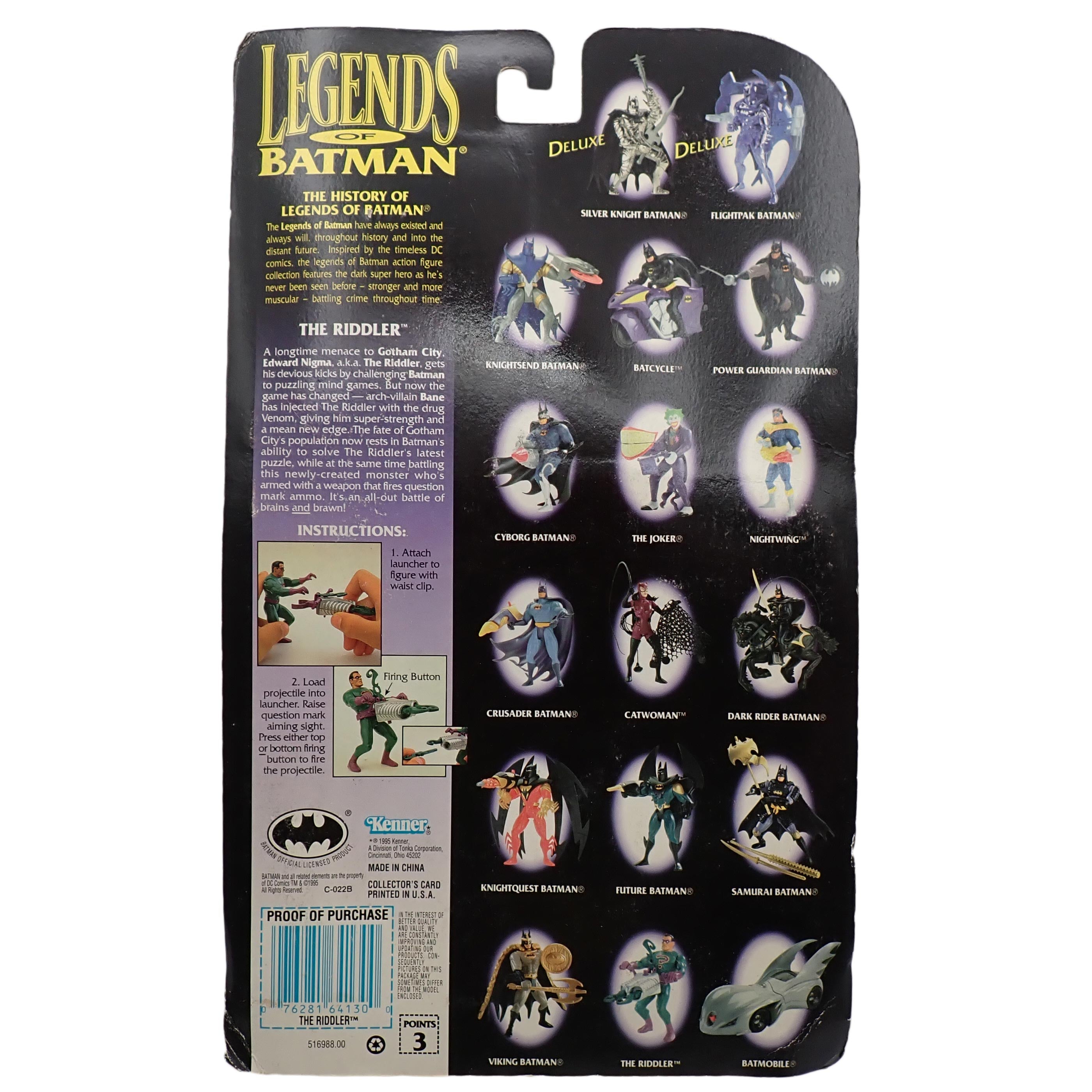 The Riddler with Firing Question Mark Launcher! - Legends of Batman [Pre-Owned]