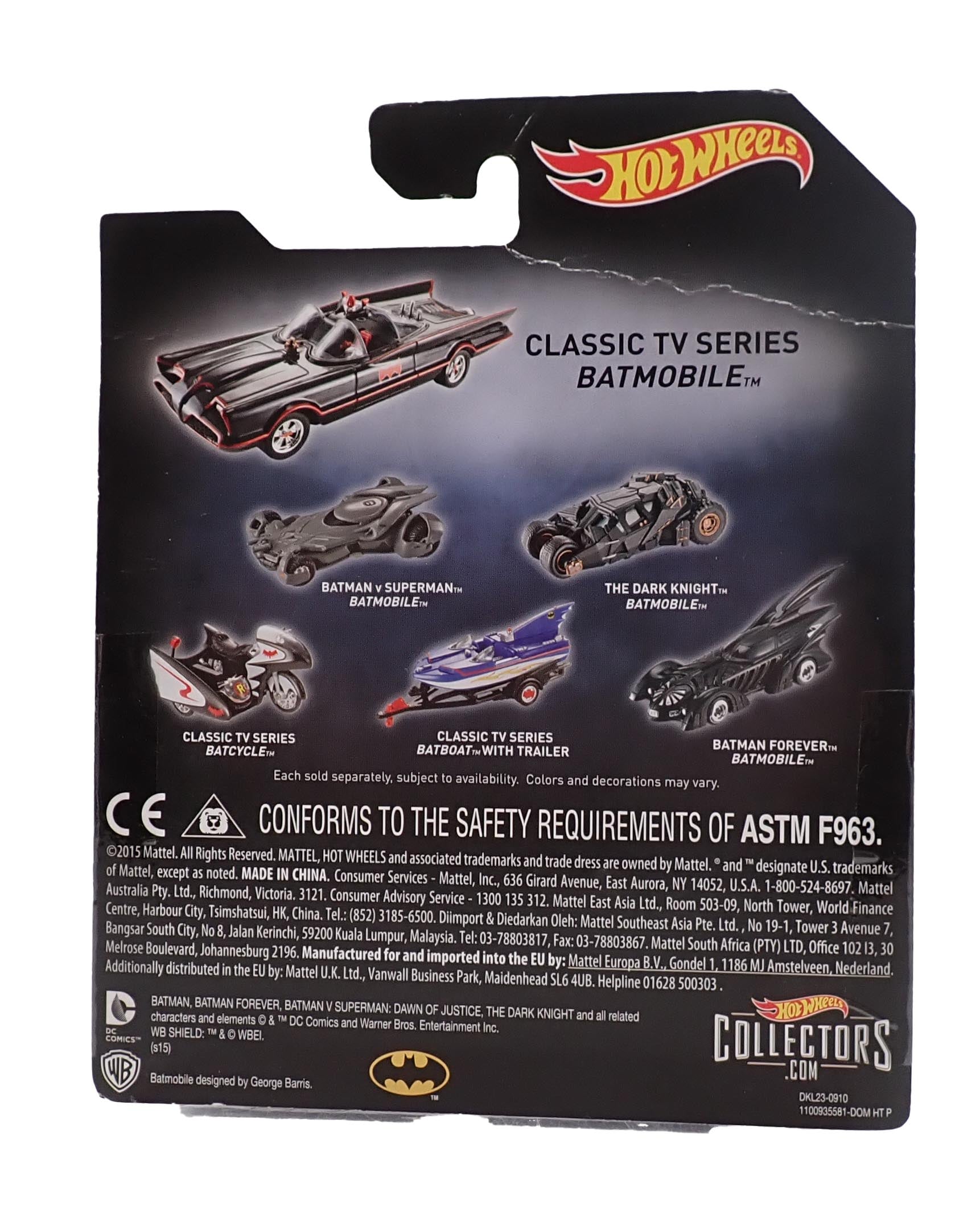 Hot Wheels Batman Classic TV Series Batmobile