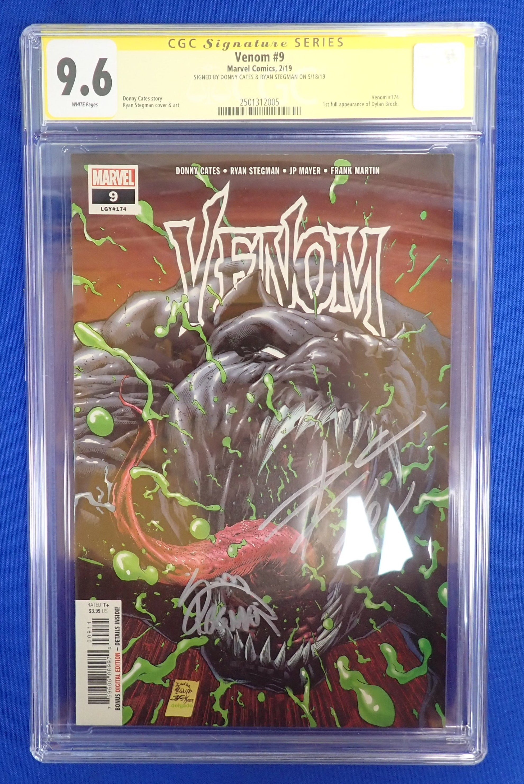 Venom #9 (2019) - CGC 9.6 - SIGNED BY DONNY CATES & RYAN STEGMAN