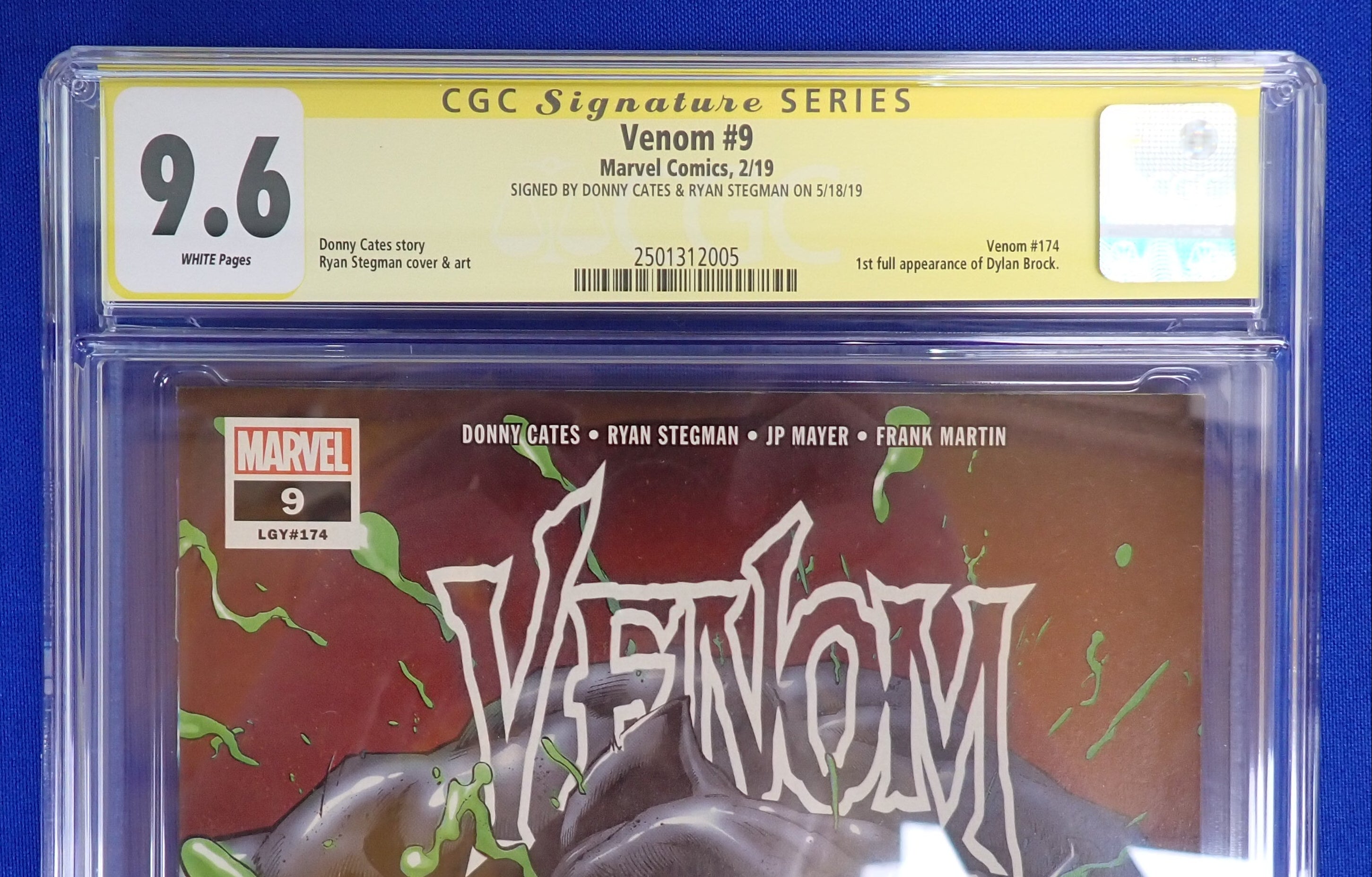 Venom #9 (2019) - CGC 9.6 - SIGNED BY DONNY CATES & RYAN STEGMAN
