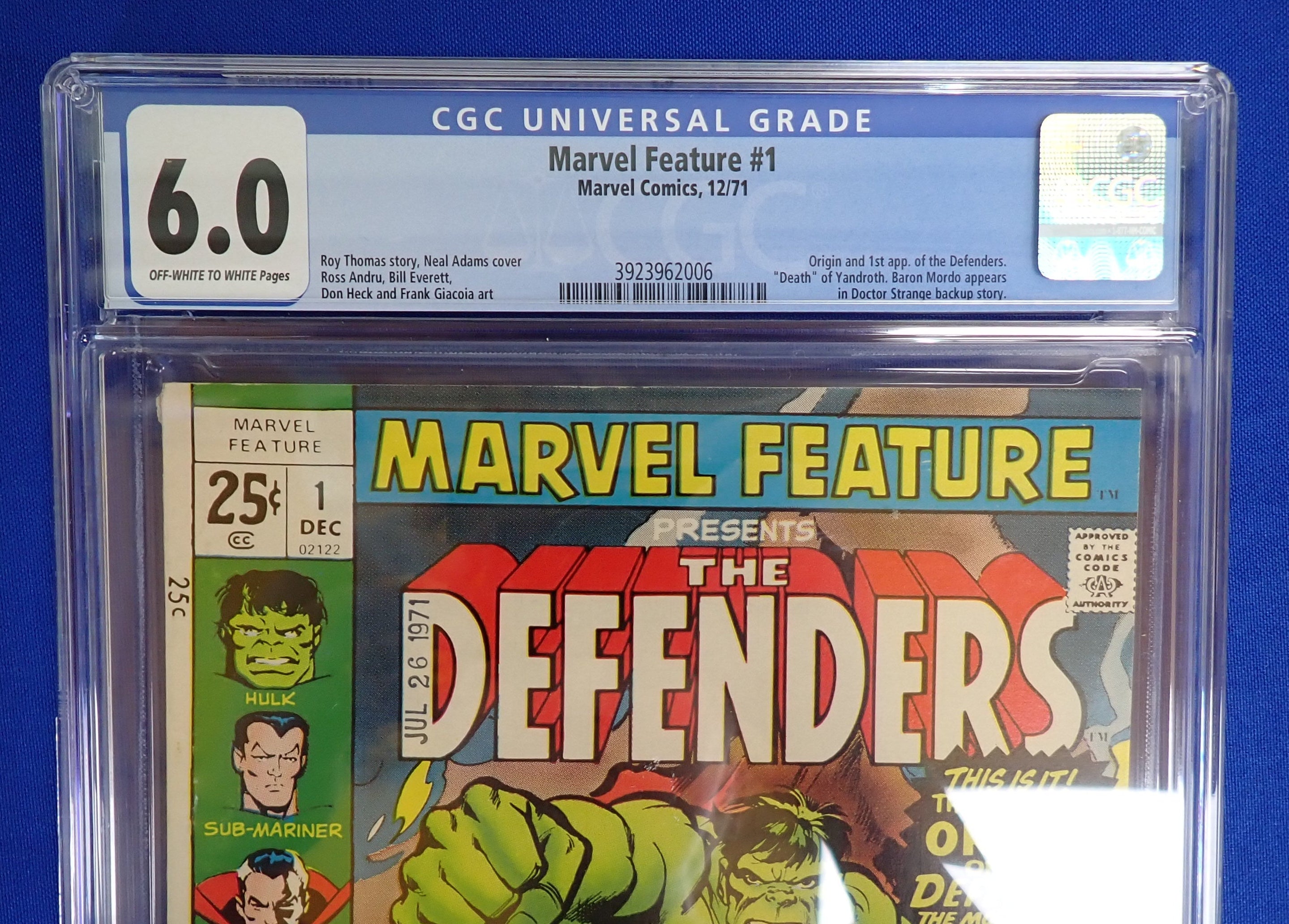 Marvel Feature #1 (1971) - CGC 6.0 - 1st Defenders