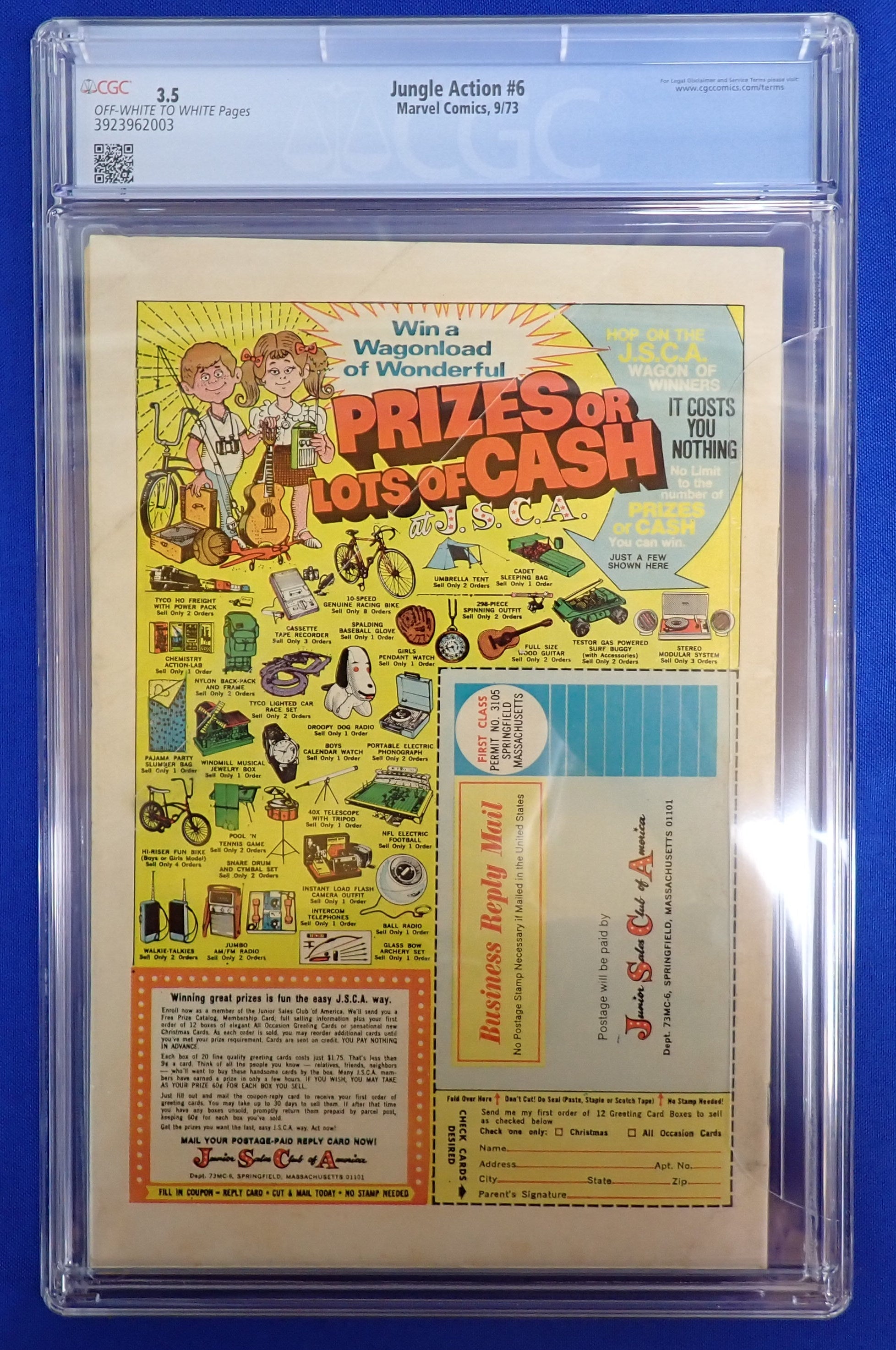 Jungle Action #6 (1973) - CGC 3.5 - 1st Solo Black Panther