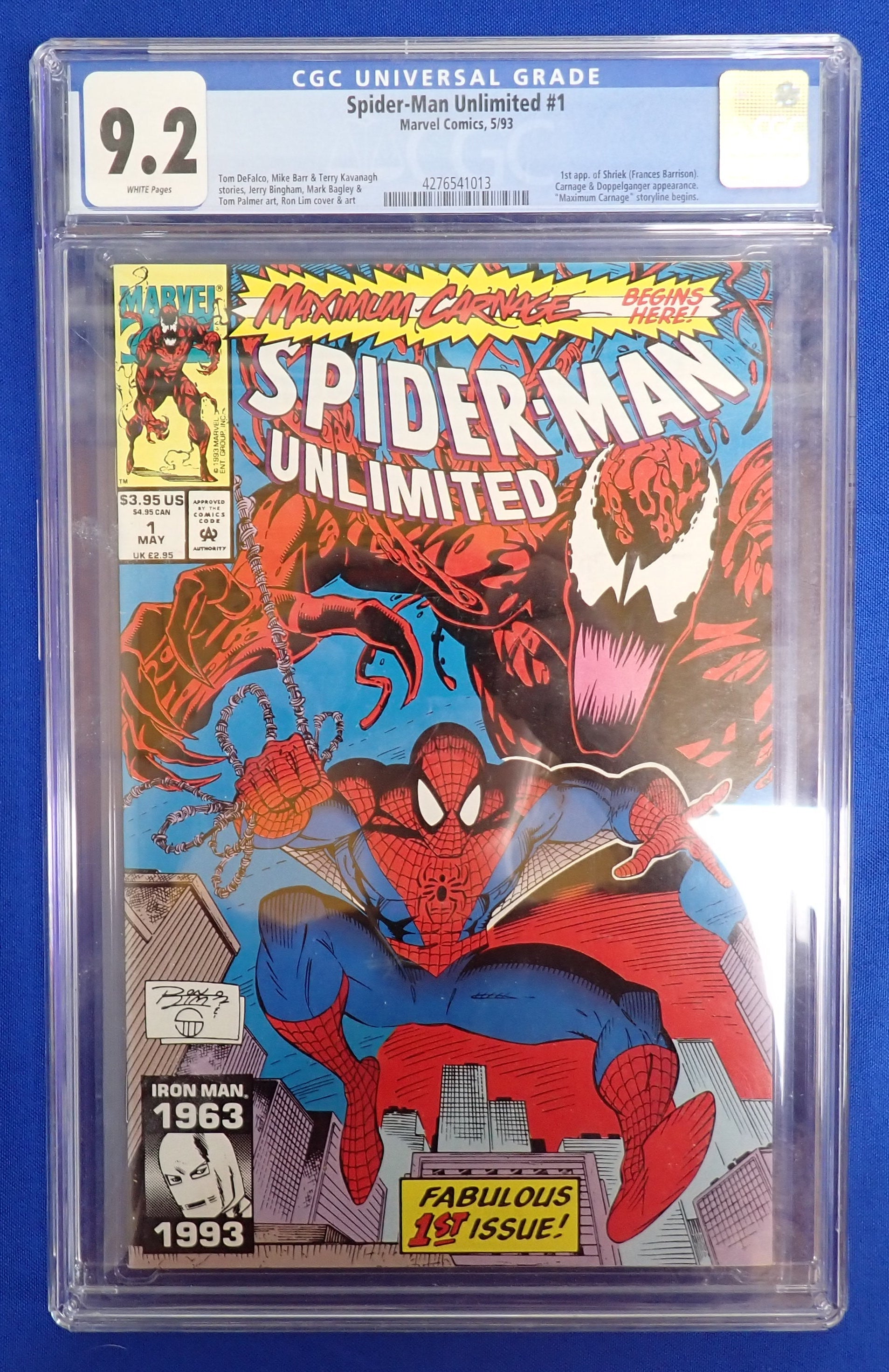 Spider-Man Unlimited #1 (1993) - CGC 9.2 - 1st Shriek (Frances Barrison)