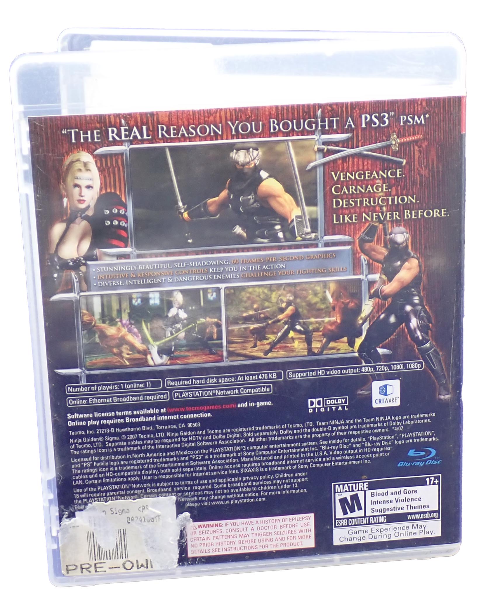 Ninja Gaiden Sigma - PS3