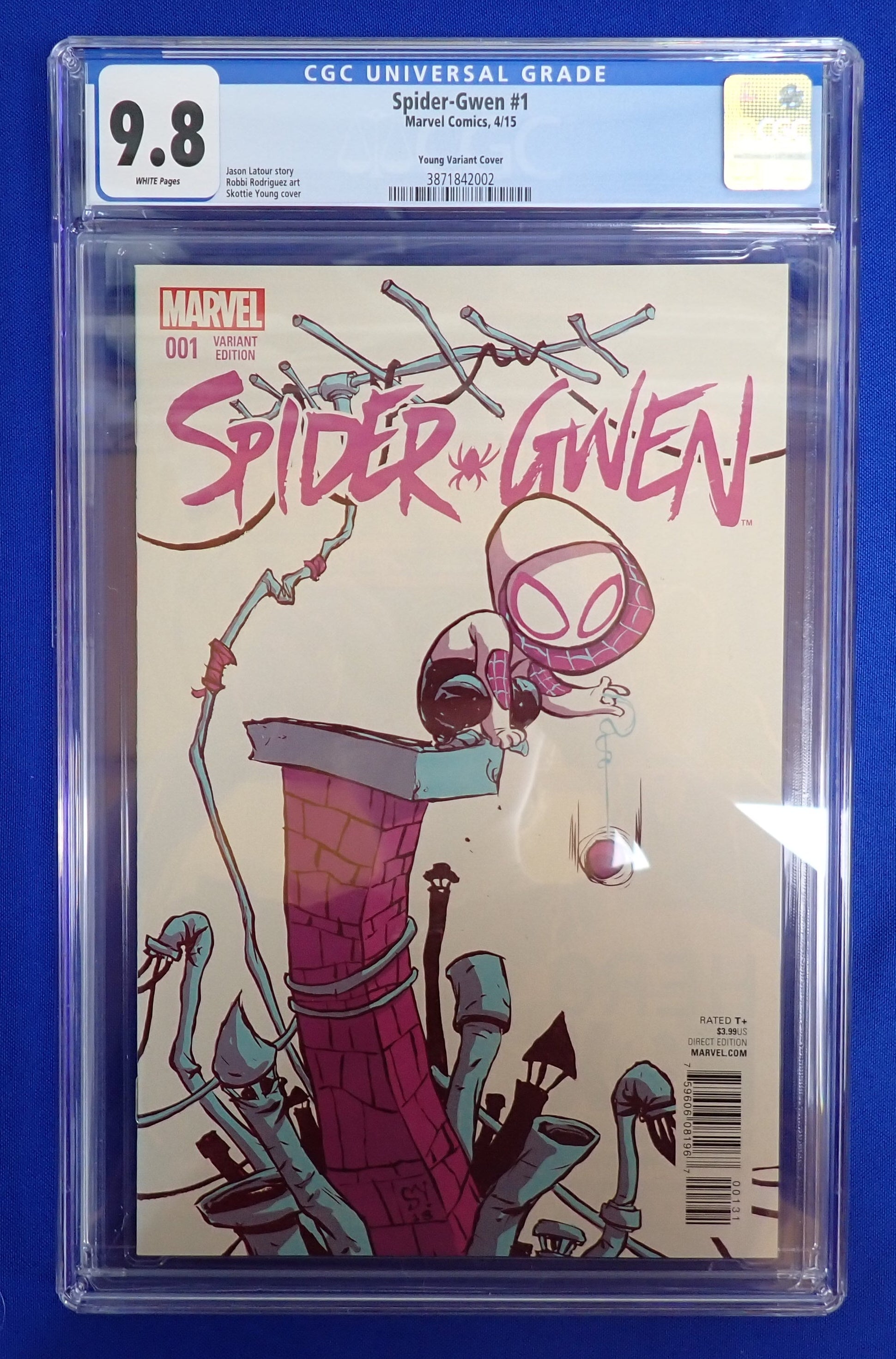 Spider-Gwen #1 (2015) - CGC 9.8 - Skottie Young Variant Cover