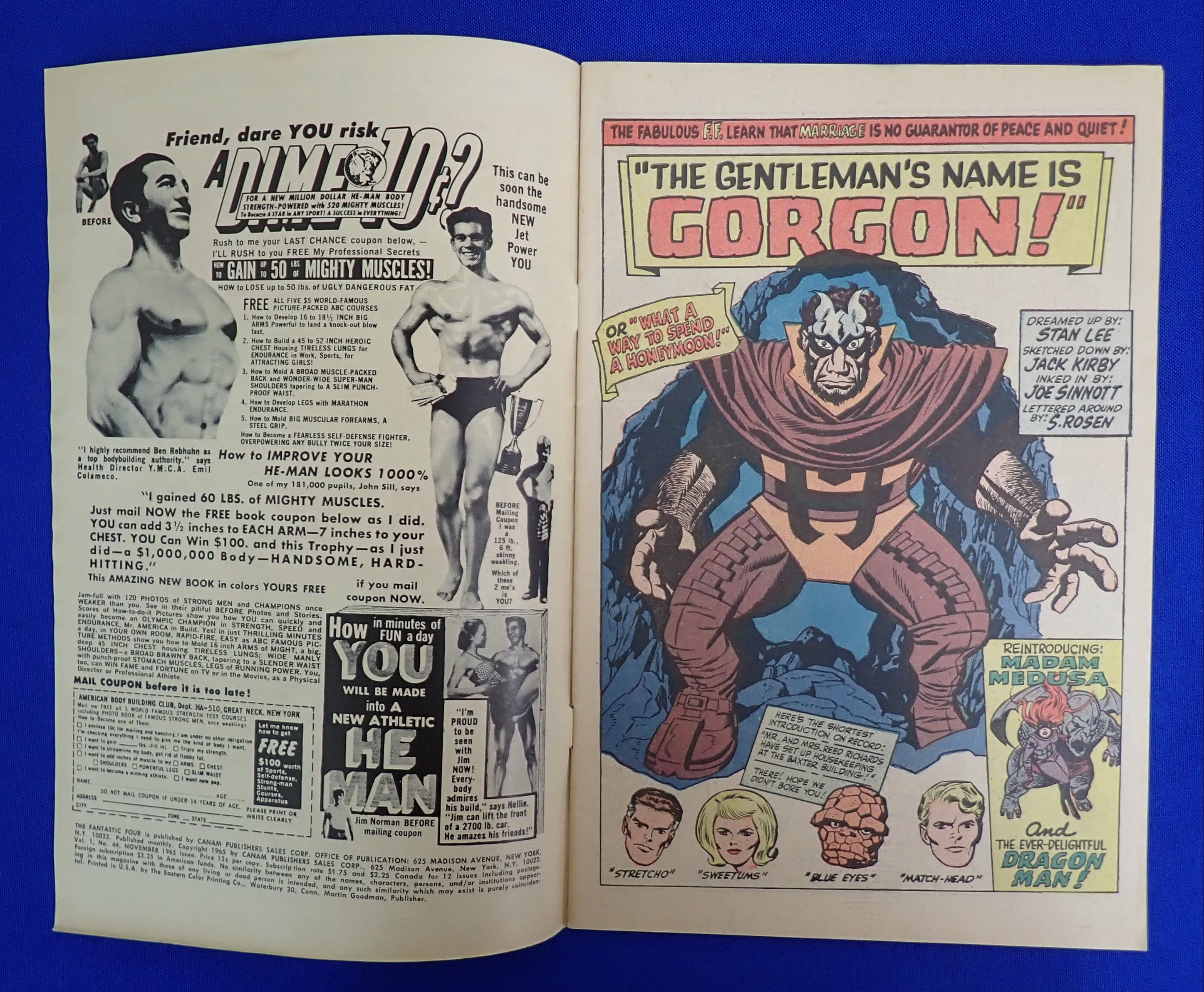 Fantastic Four #44 (1965) - VG+ (4.5) - 1st Gorgon