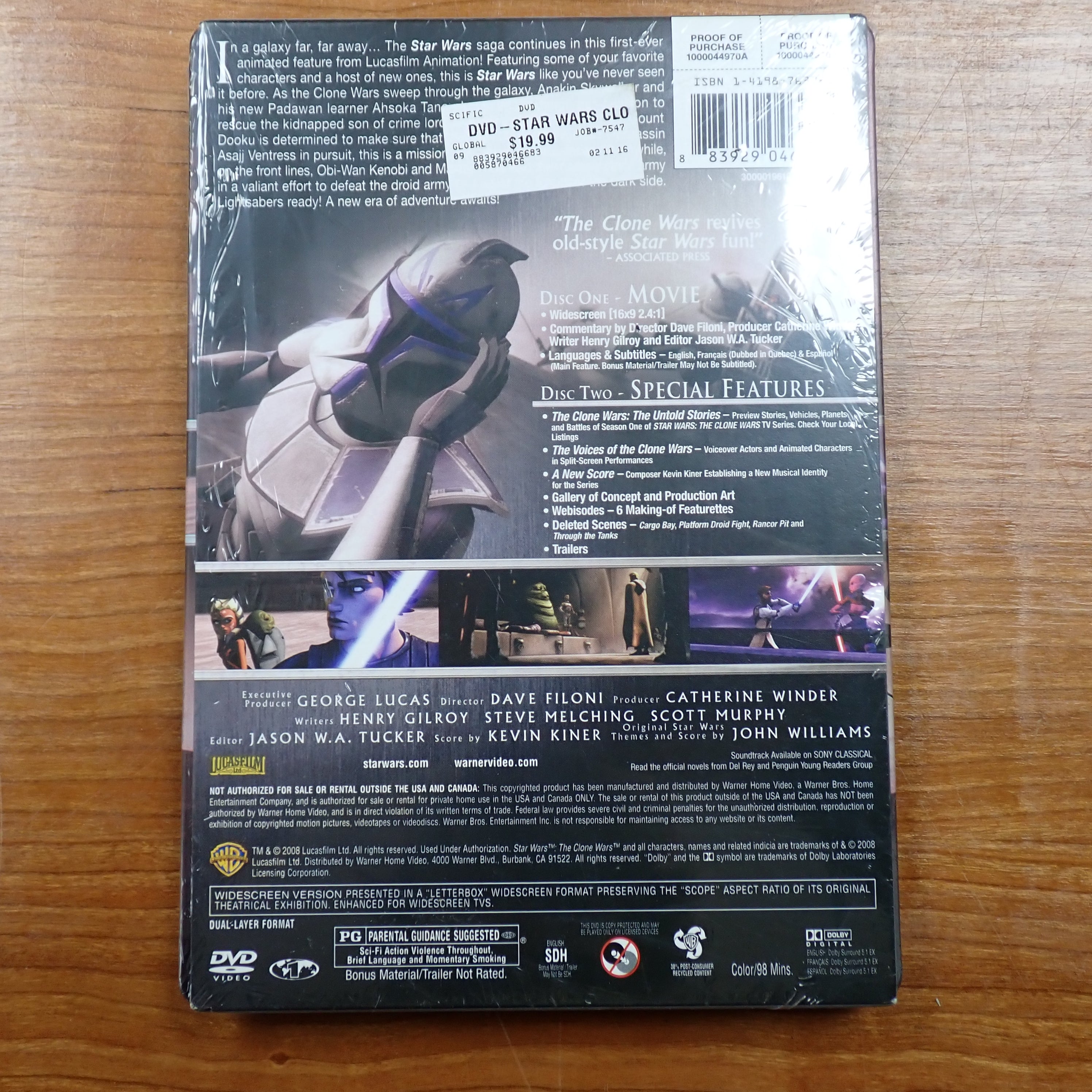 Star Wars: The Clone Wars - two-disc DVD limited edition