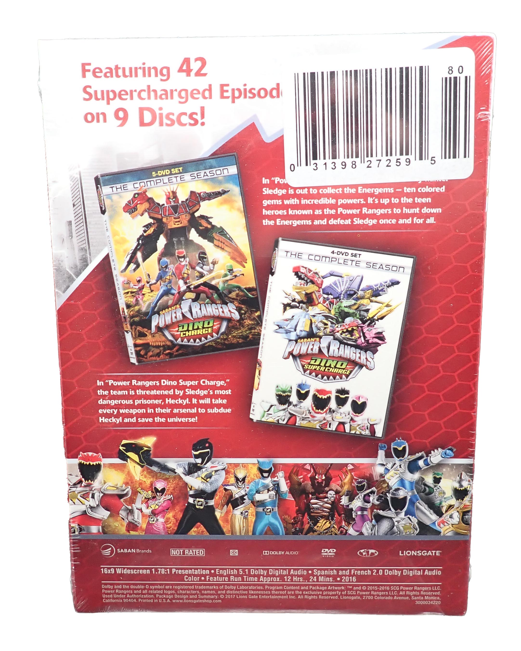Power Rangers Dino Charge Double Season Collection
